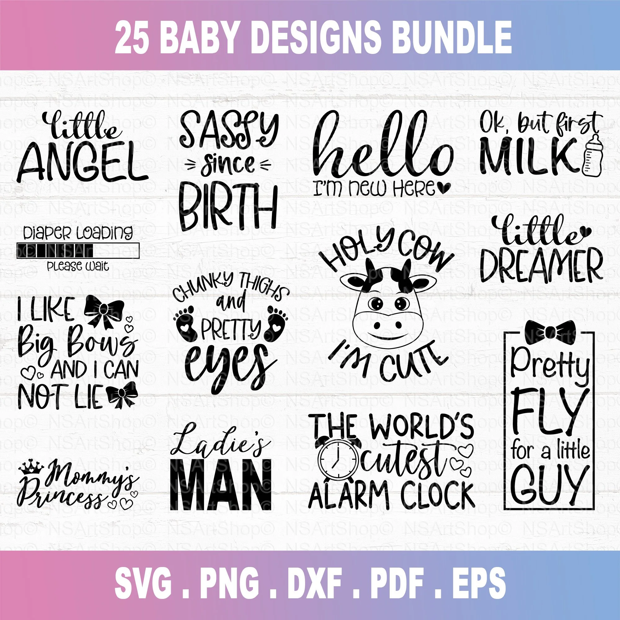 Baby Onesie SVG Bundle