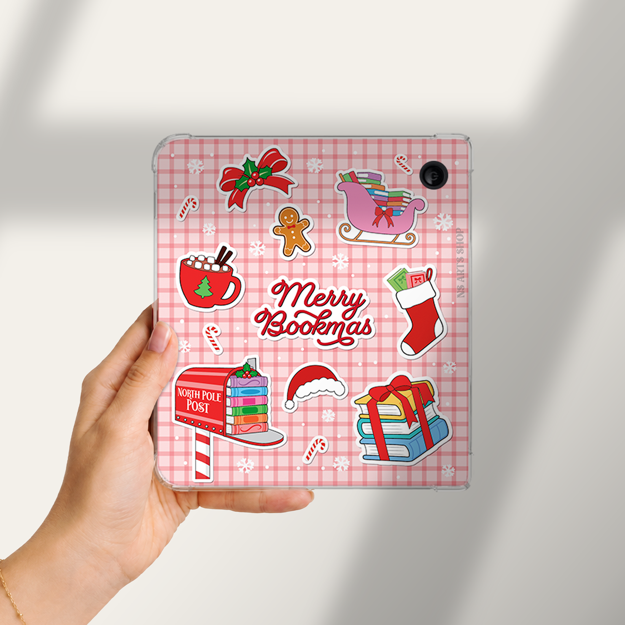 Merry Bookmas Kobo Libra Color Case Insert design.png