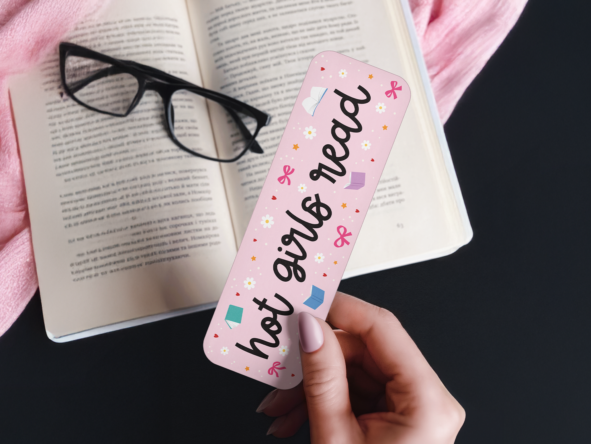 Sarcastic Book Girl Bookmark.png
