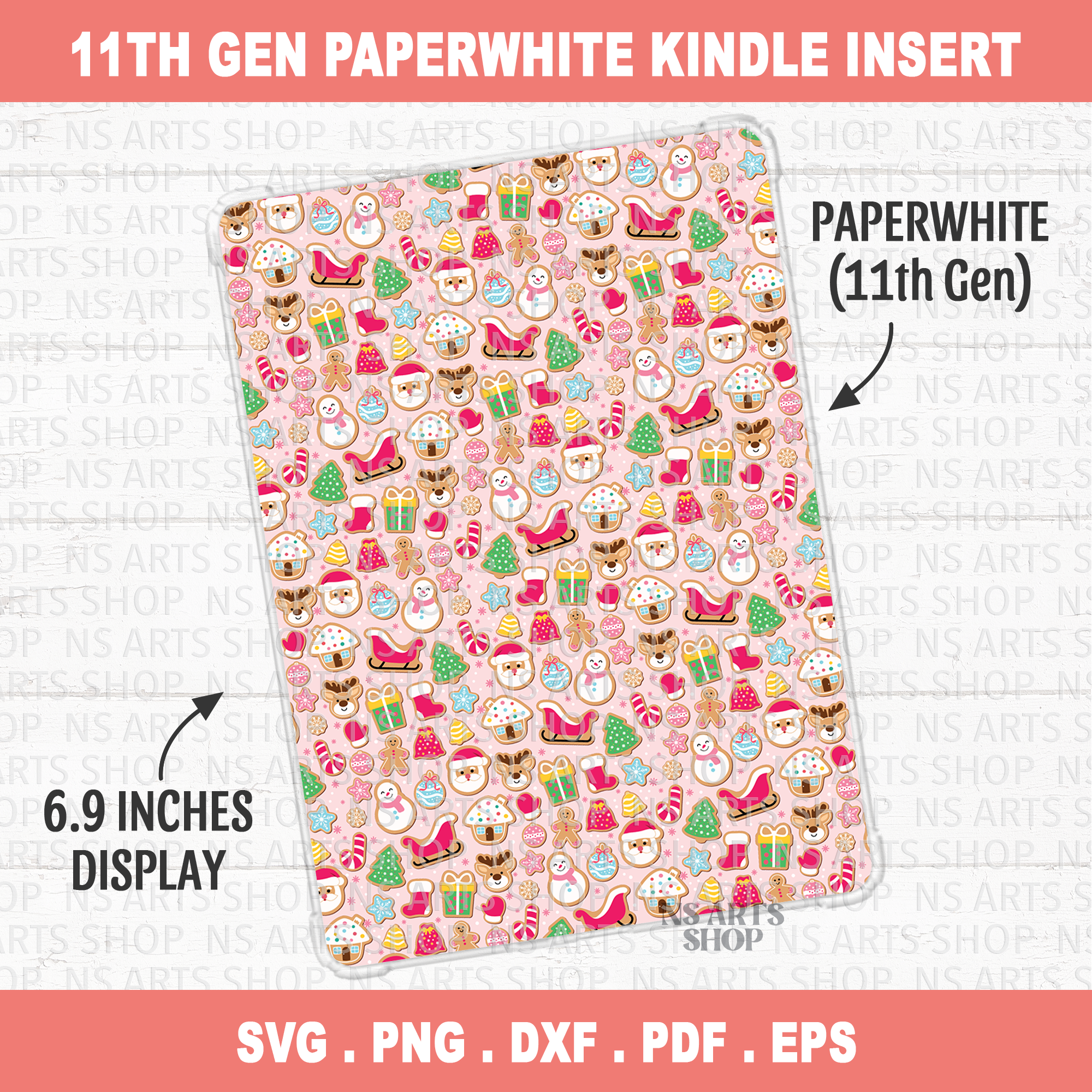 Christmas svg png paperwhite 11th gen