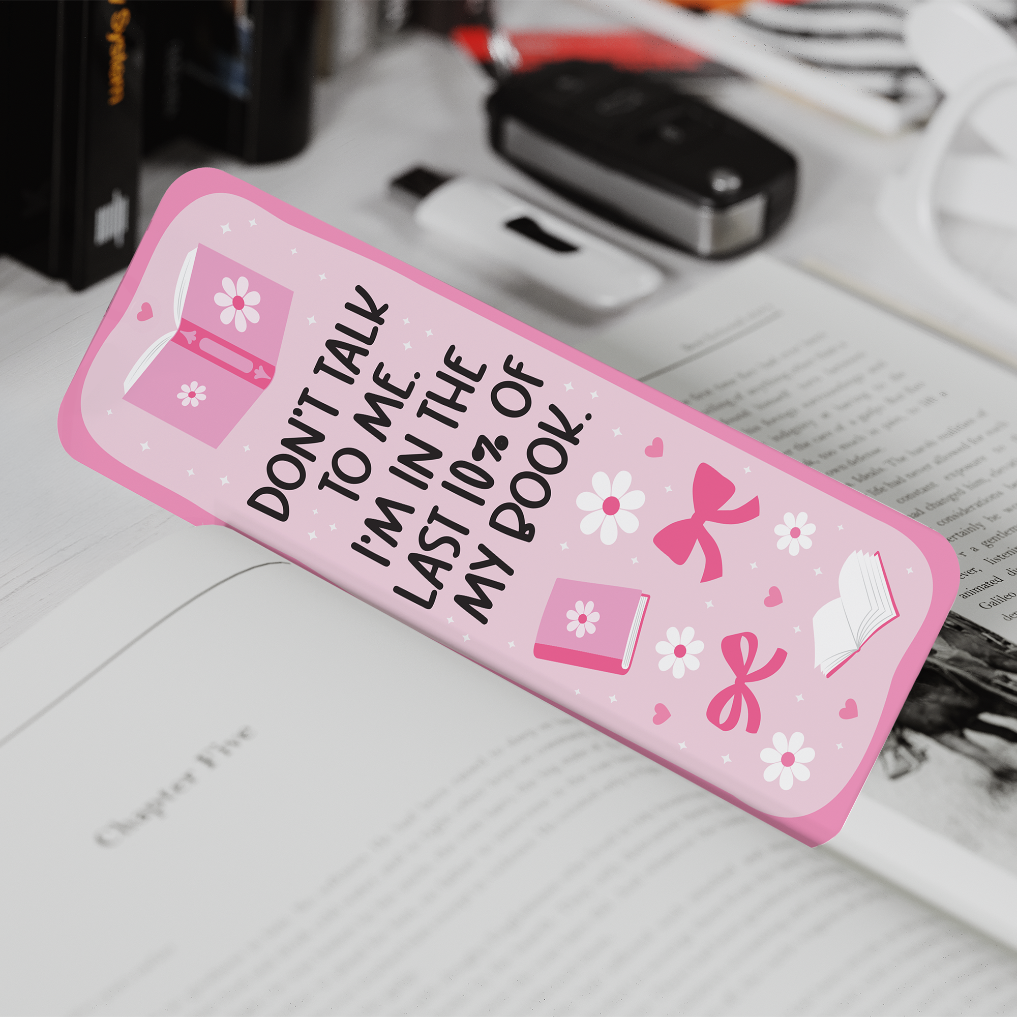 Pink Cute Cozy 2_X6_ Bookmark With Bows And Books.png