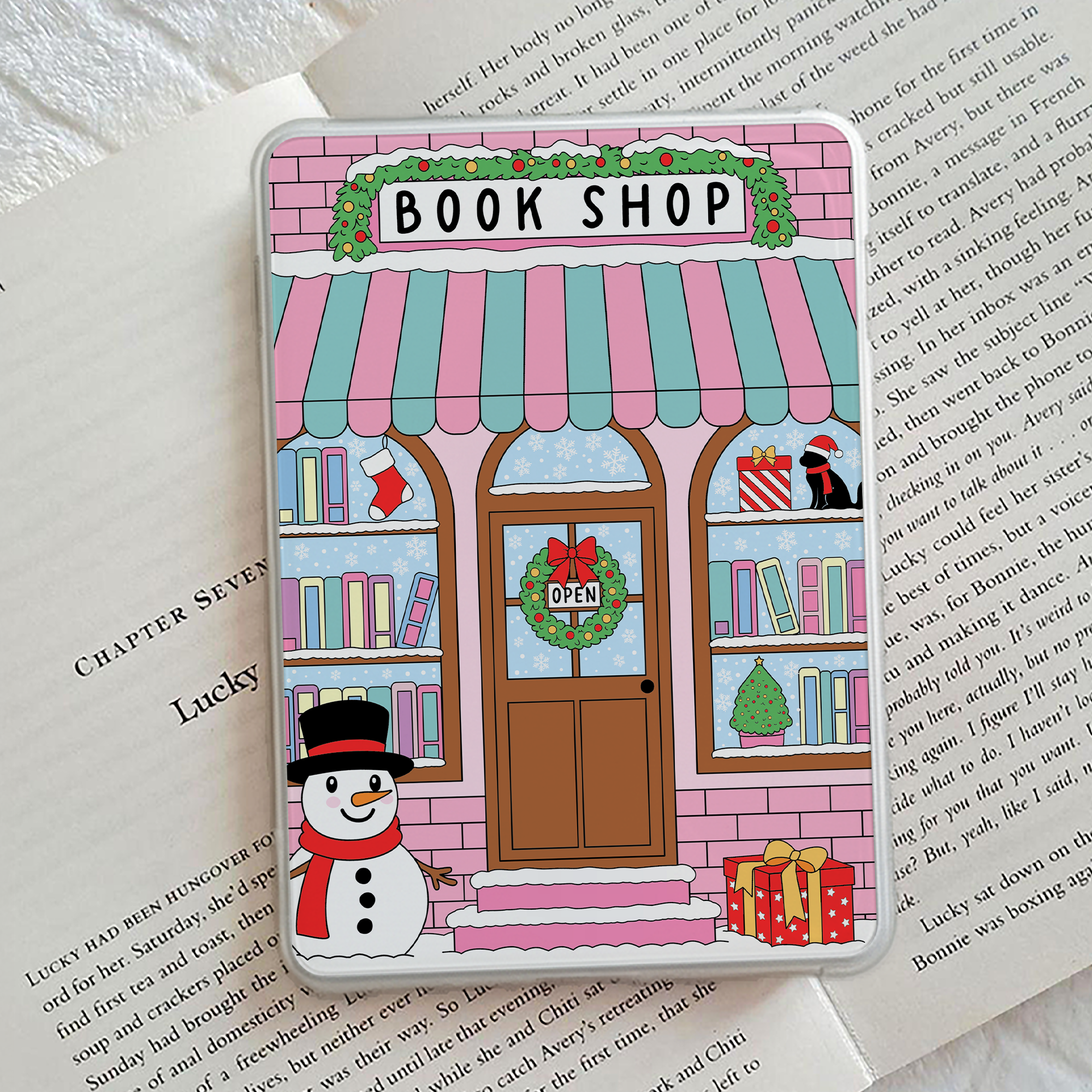 Christmas Bookshop Kindle Case Insert