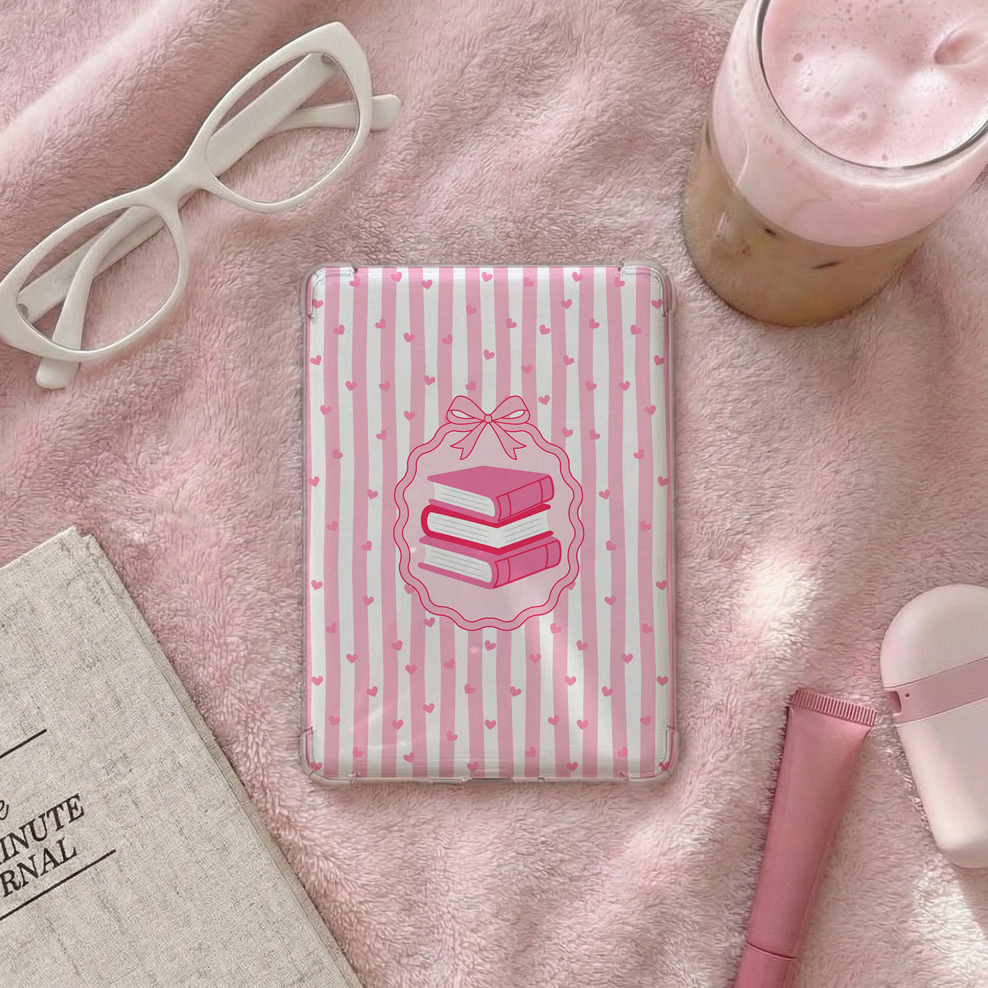 Aesthetic Book Stack Kindle Basic 2024 Case Insert.png