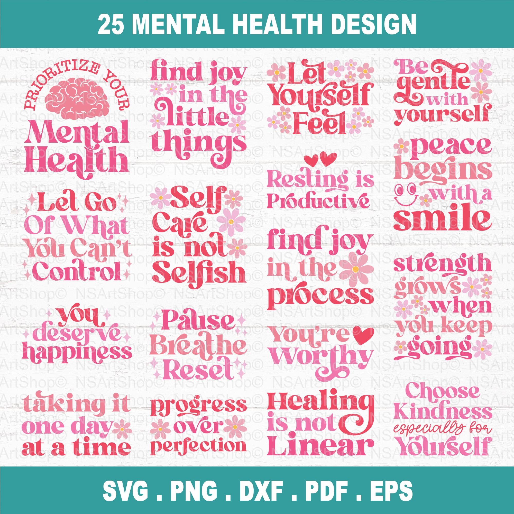 Mental Health SVG Bundle