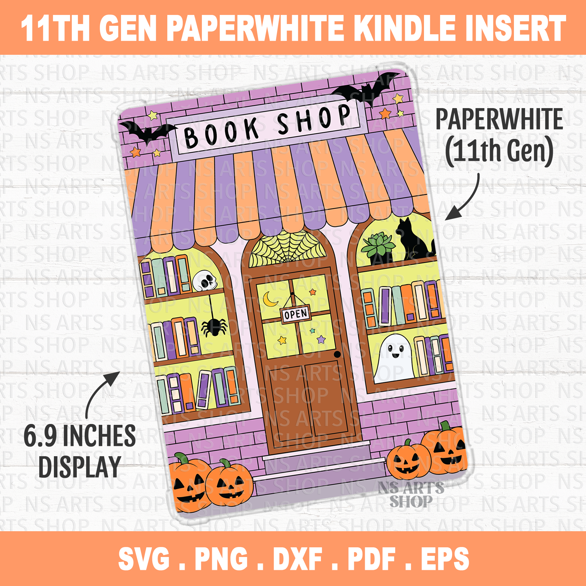 Halloween Kindle Insert PNG Paperwhite 11th Gen