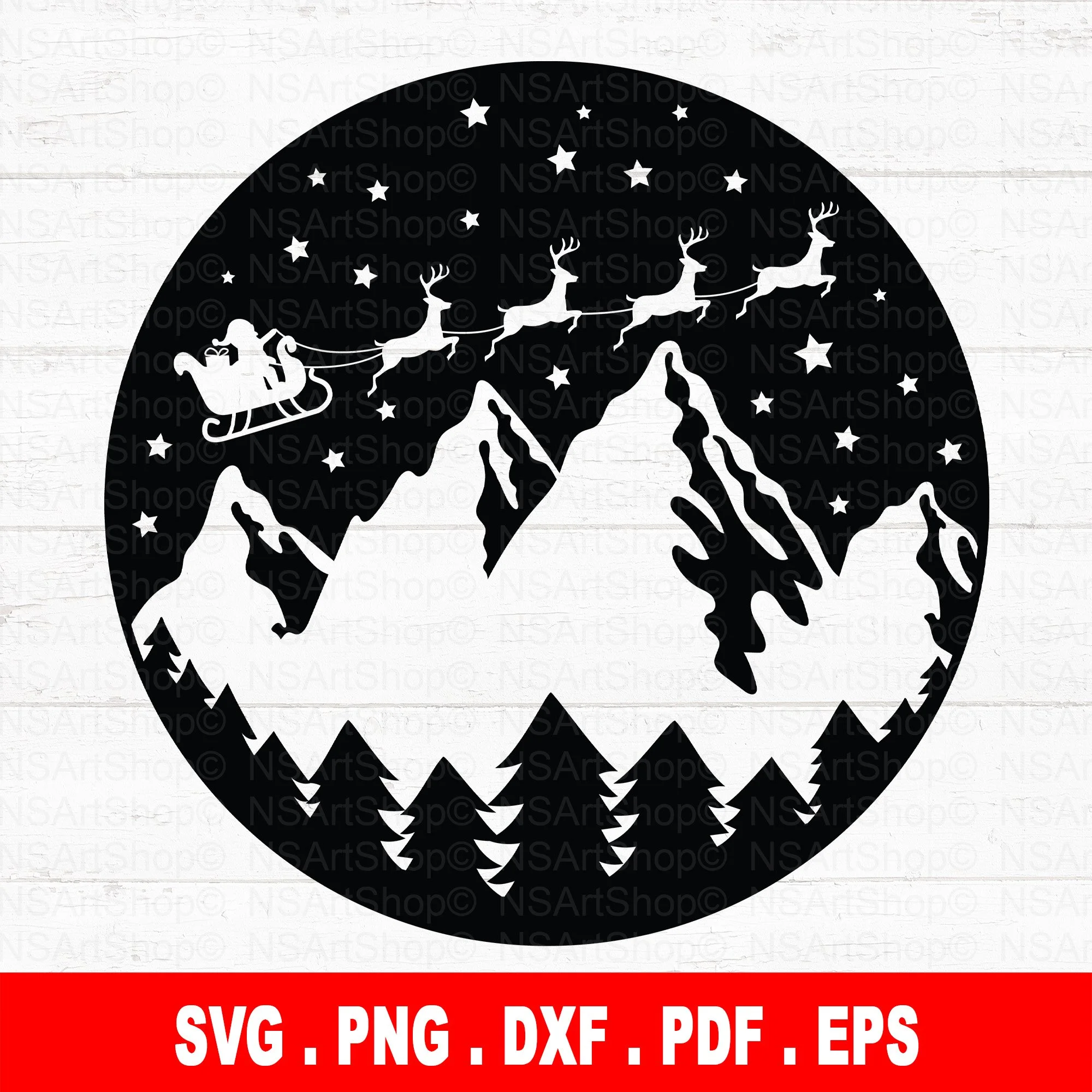 Christmas Eve Ornament SVG