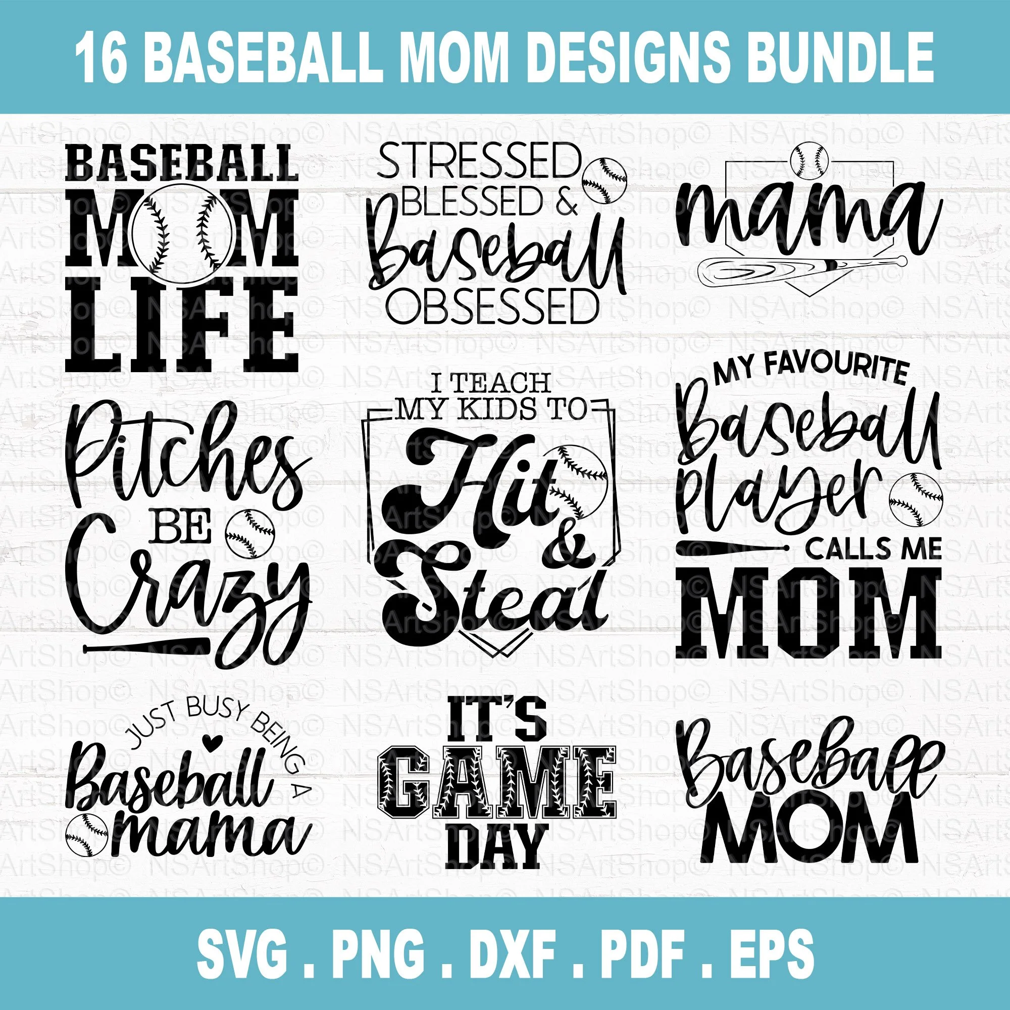 Baseball Mom SVG Bundle