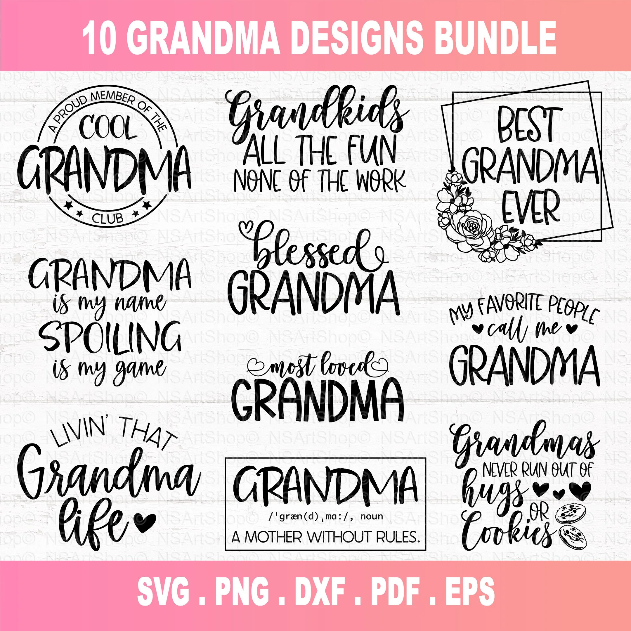 Grandma SVG Bundle