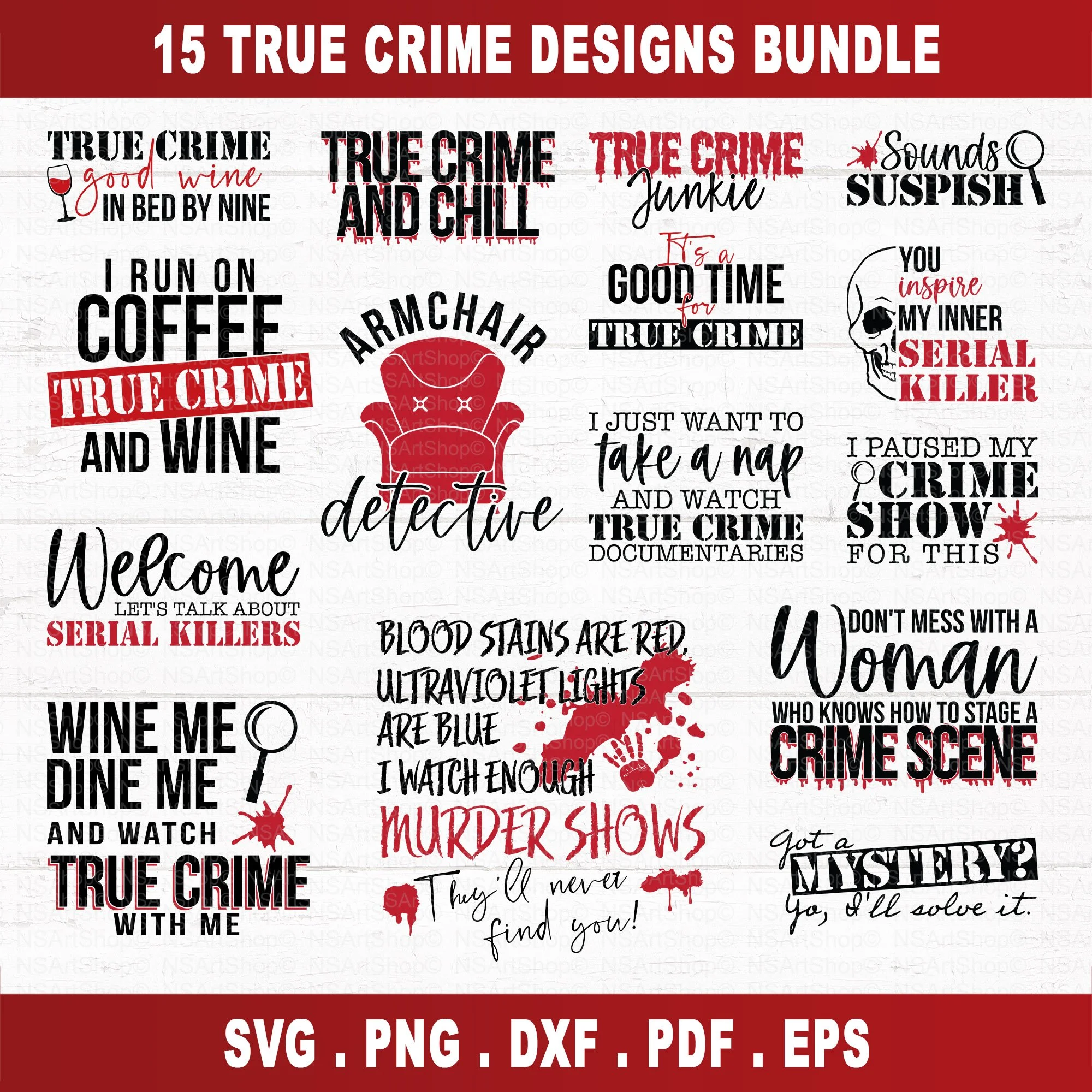 True Crime SVG Bundle