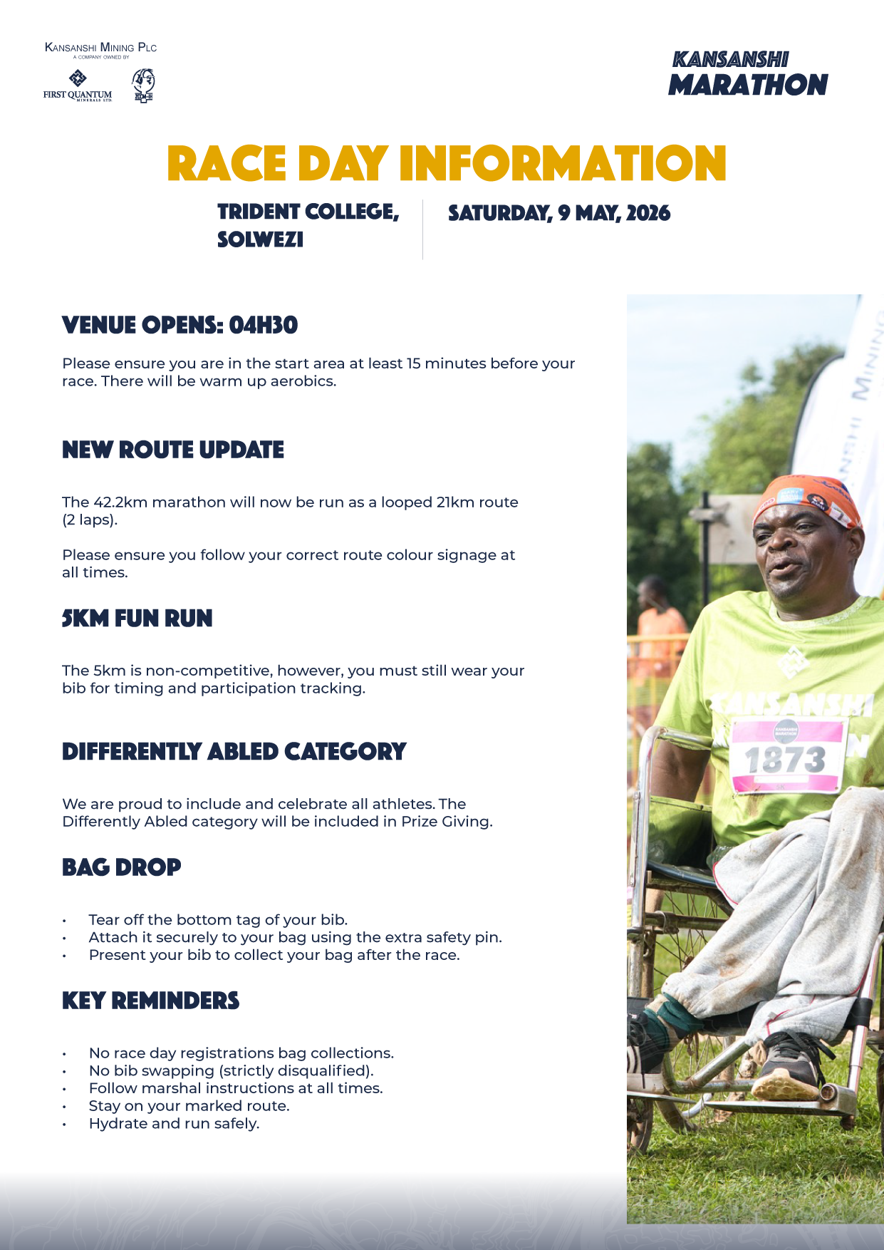 Kansanshi Marathon 2026 Race Info Pack
