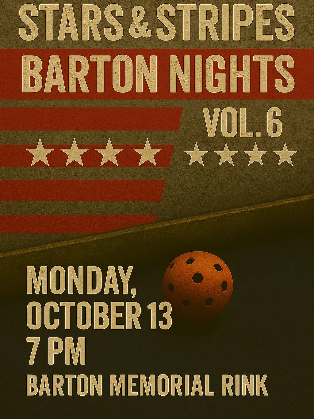 BARTON NIGHTS // VOL. 6
🚨 Special Announcement 🚨

Richmond Floorball Club is bringing the USA Women&rsquo;s National Team spotlight to Barton Rink.
Mark your calendar: Sunday, October 13 &mdash; Barton Nights goes national.

All proceeds from drop-