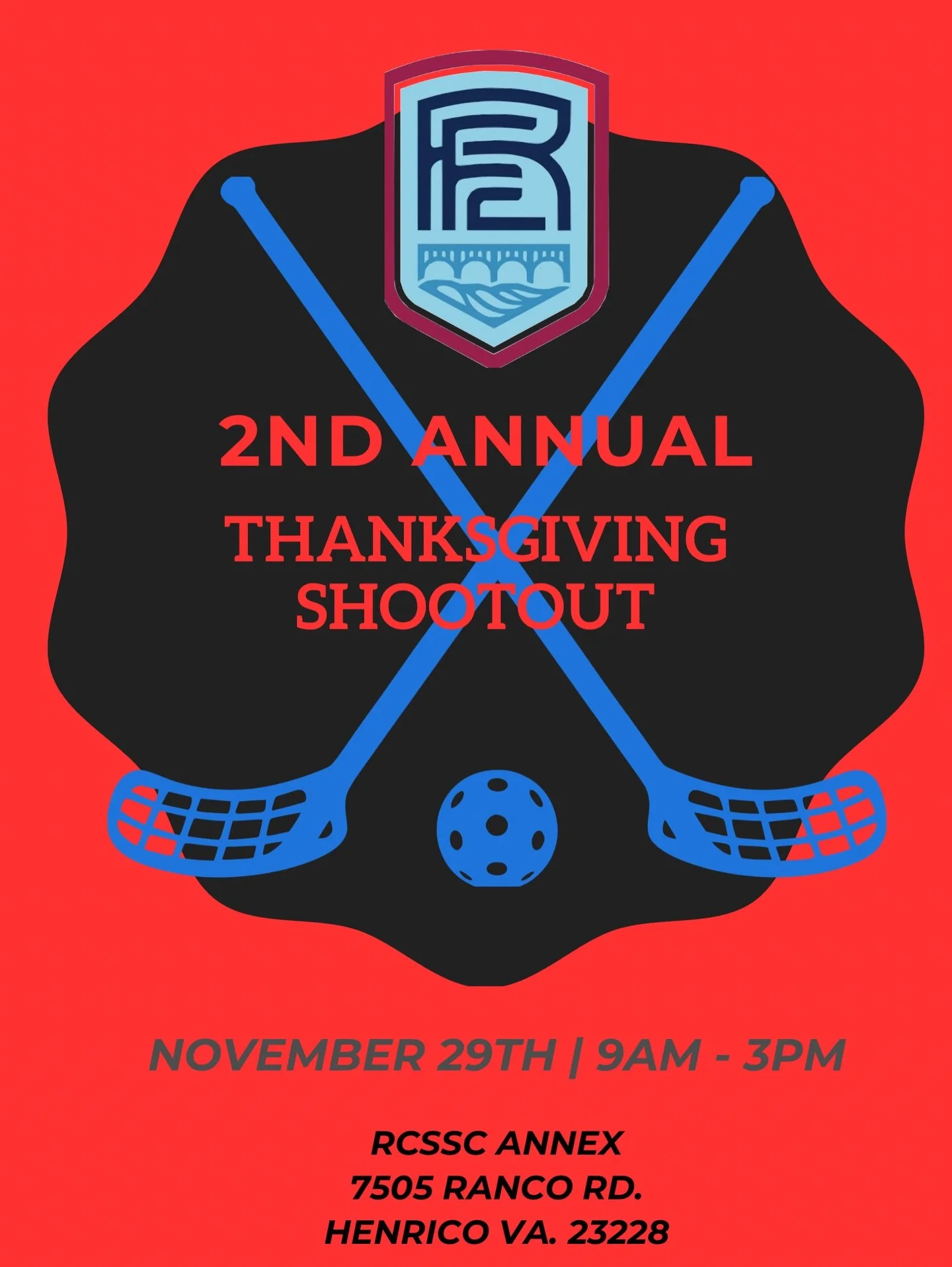 TOURNAMENT REGISTRATION OPEN 

🥅 Goalies are the backbone to every team, especially here in RVA. And as a thank you to our goalies this turkey season 🍂: they will be drafting from a free agent player pool for the 2nd annual Thanksgiving Shootout.

