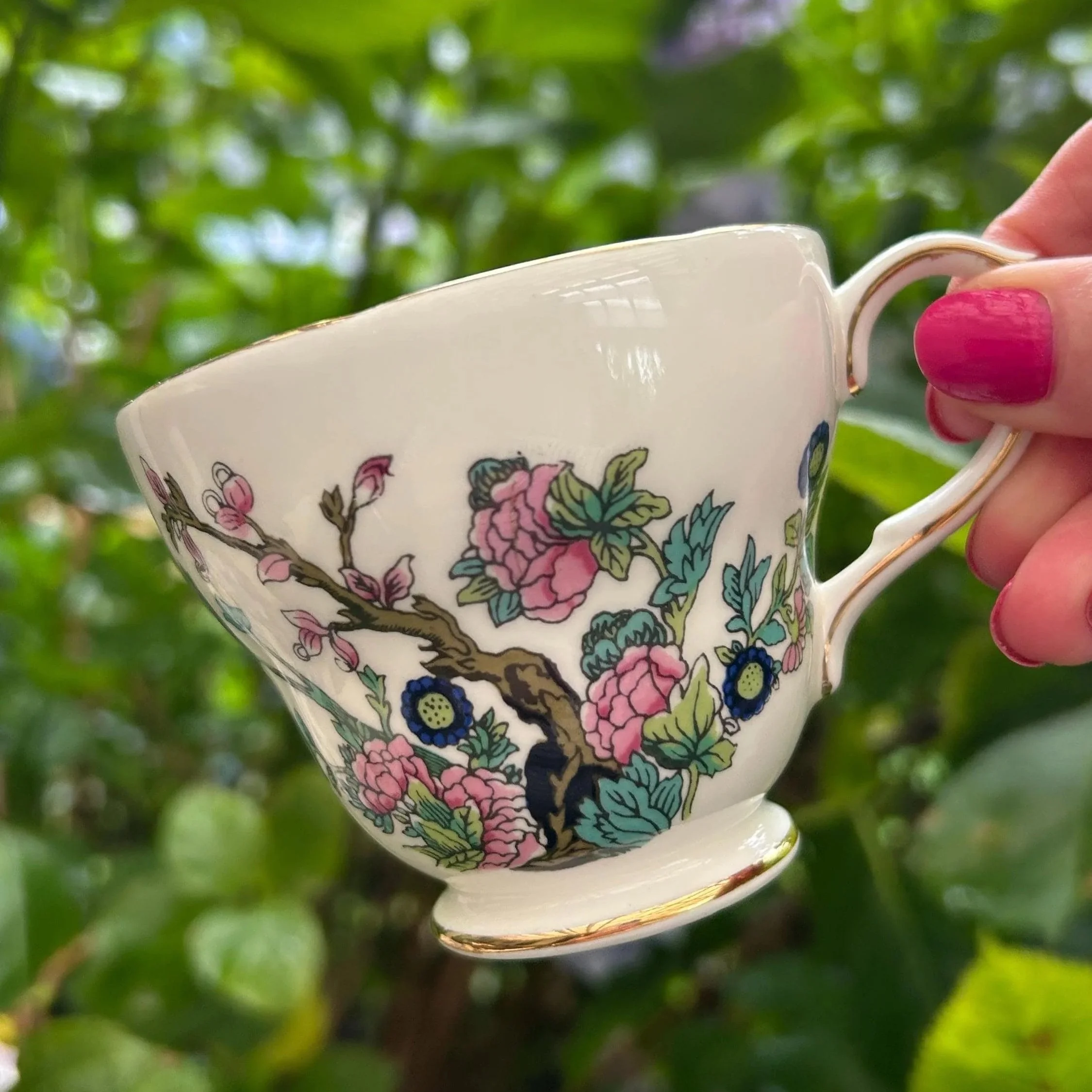 Duchess Indian Tree Teacup | Vintage Bone China | English Floral Motif | Collector’s Replacement Piece