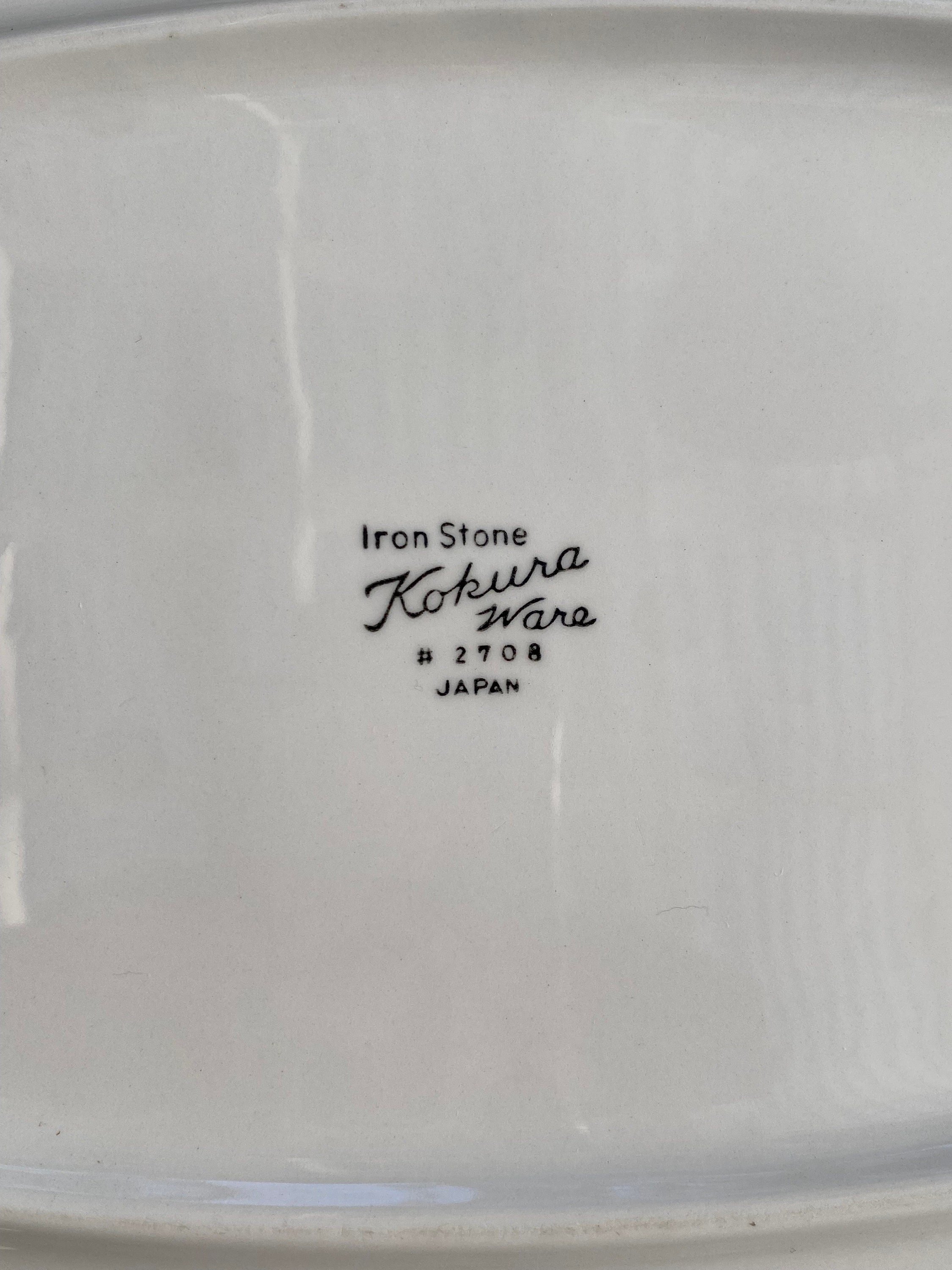 Close-up of maker’s mark: “Iron Stone – Kokura Ware – 2708 – Japan”