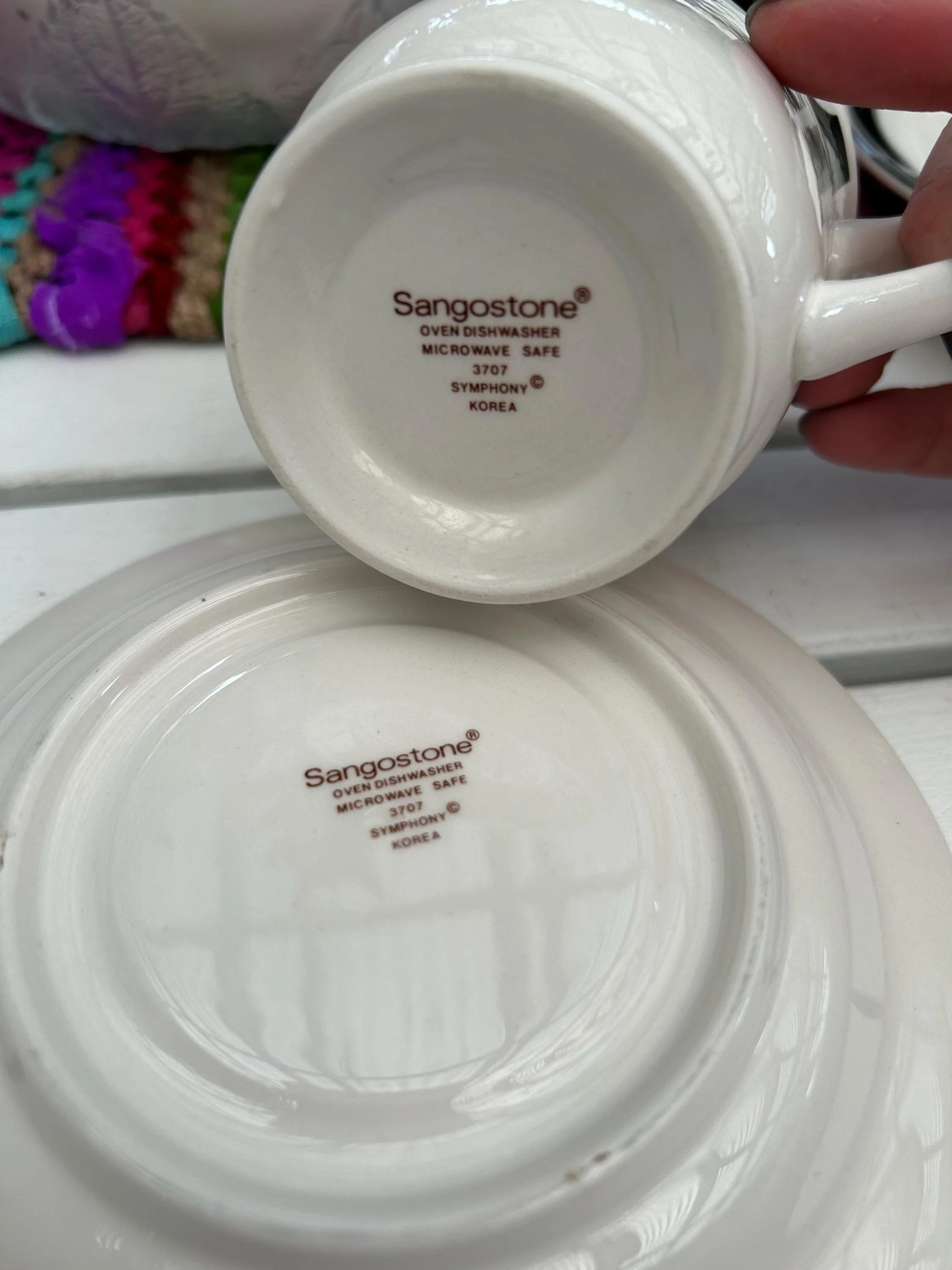 Underside stamp: “Sangostone – 3707 Symphony – Korea”