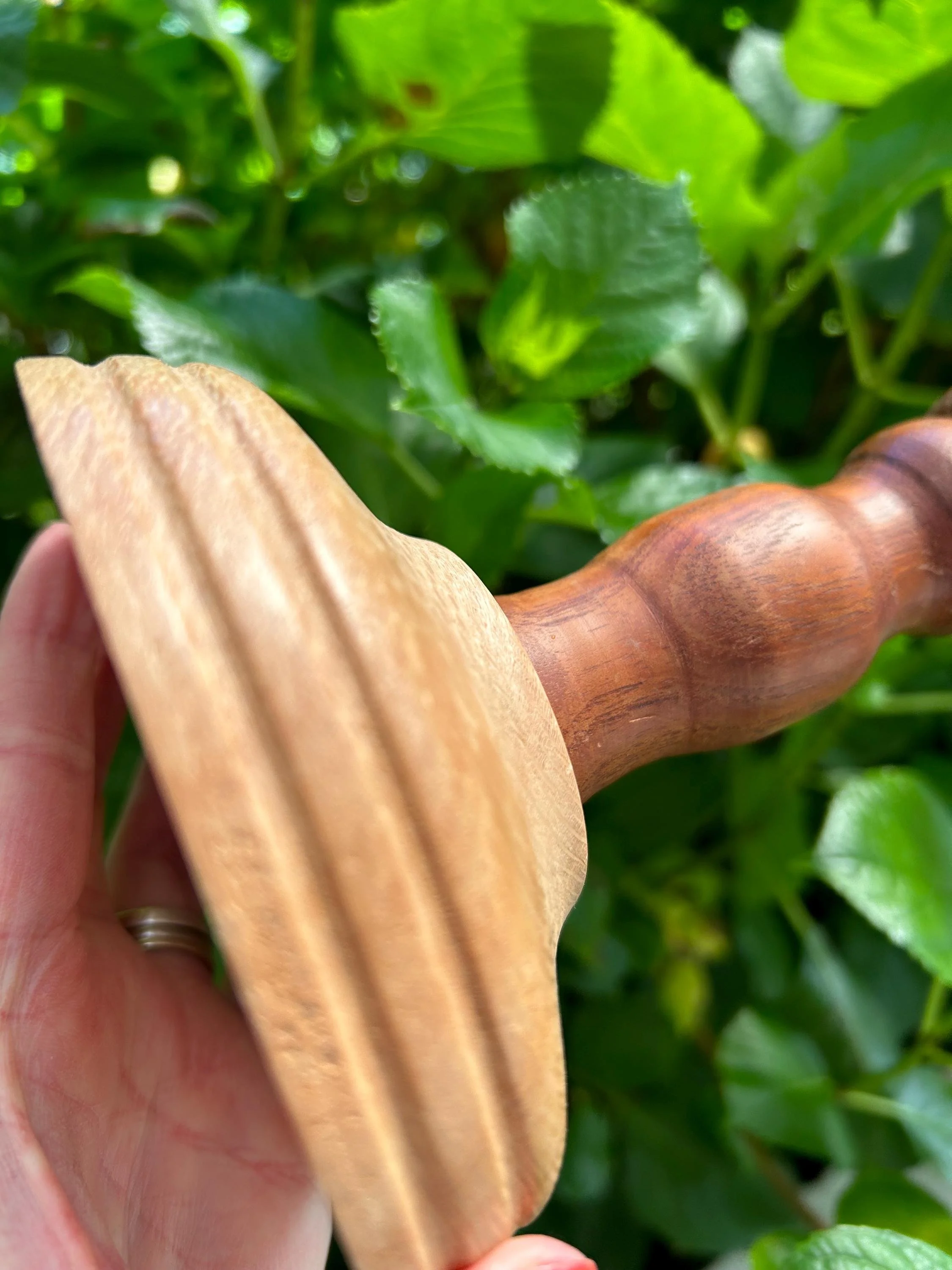 Detail of base edge and turning lines