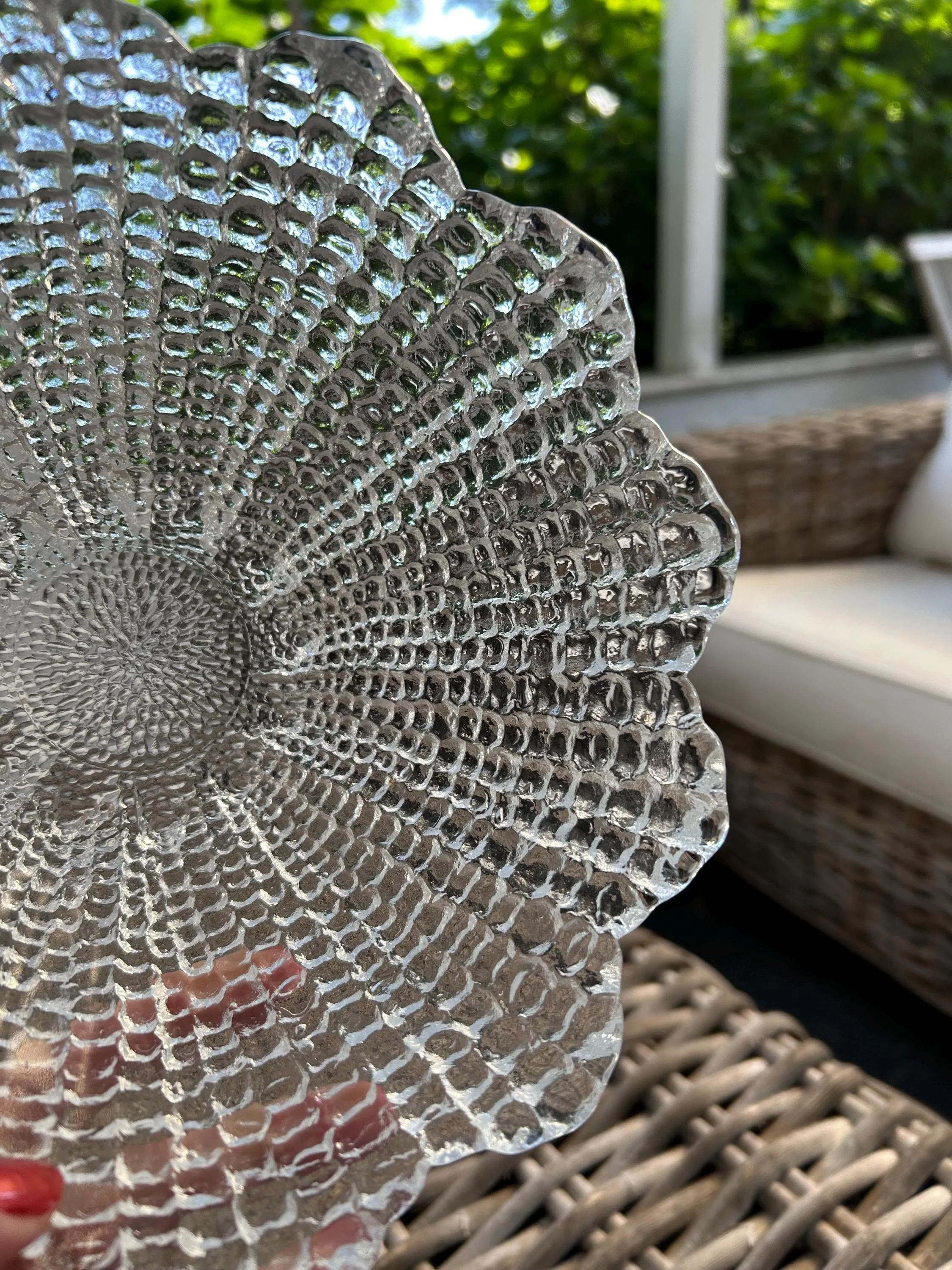 Bottom interior view showing central base and radiating LOTOS lines