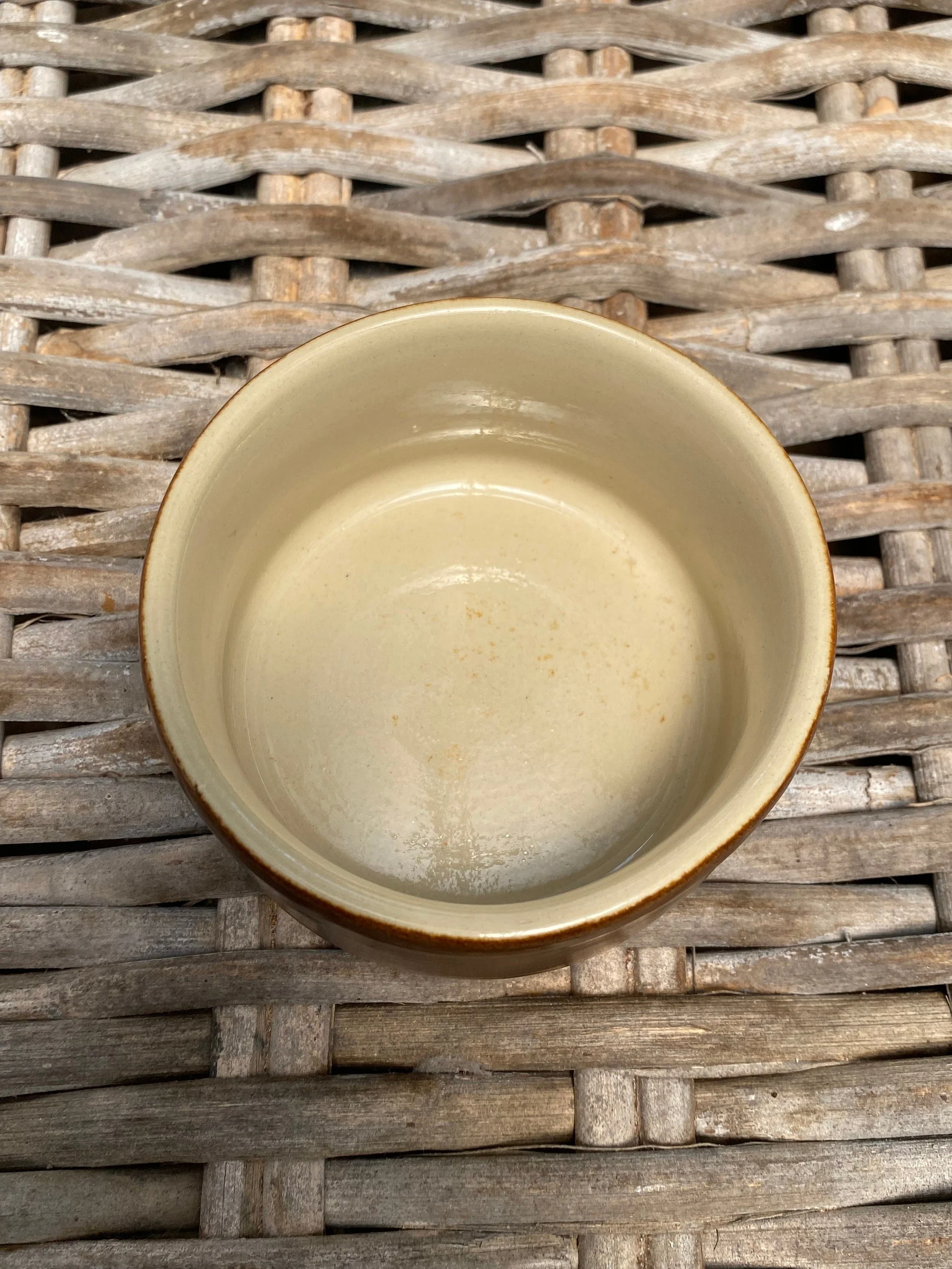 Stoneware Bowl | Earth-Tone Glaze | Rustic Ceramic | Vintage Kitchenware