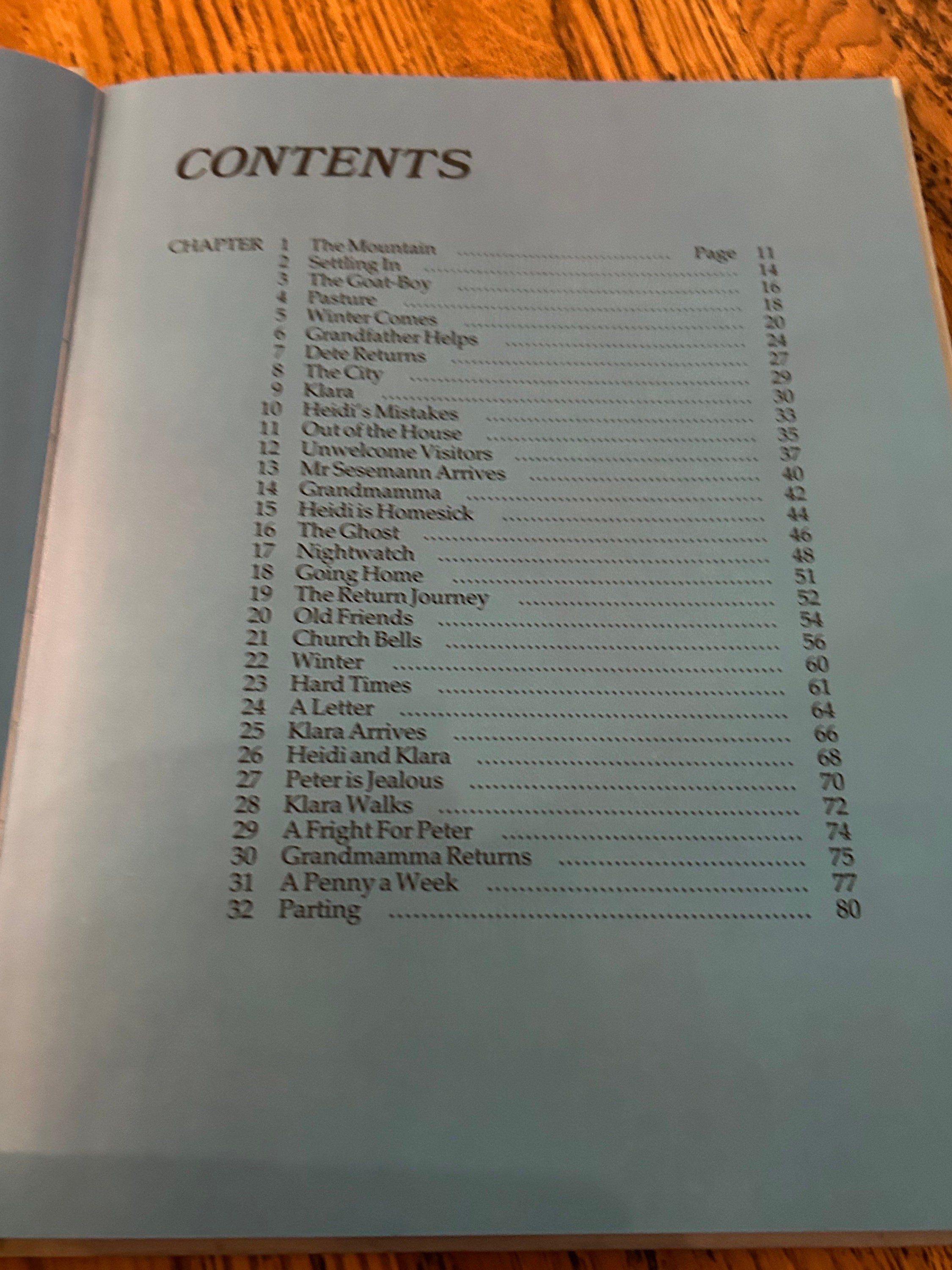 Contents page listing all 32 chapters of the book