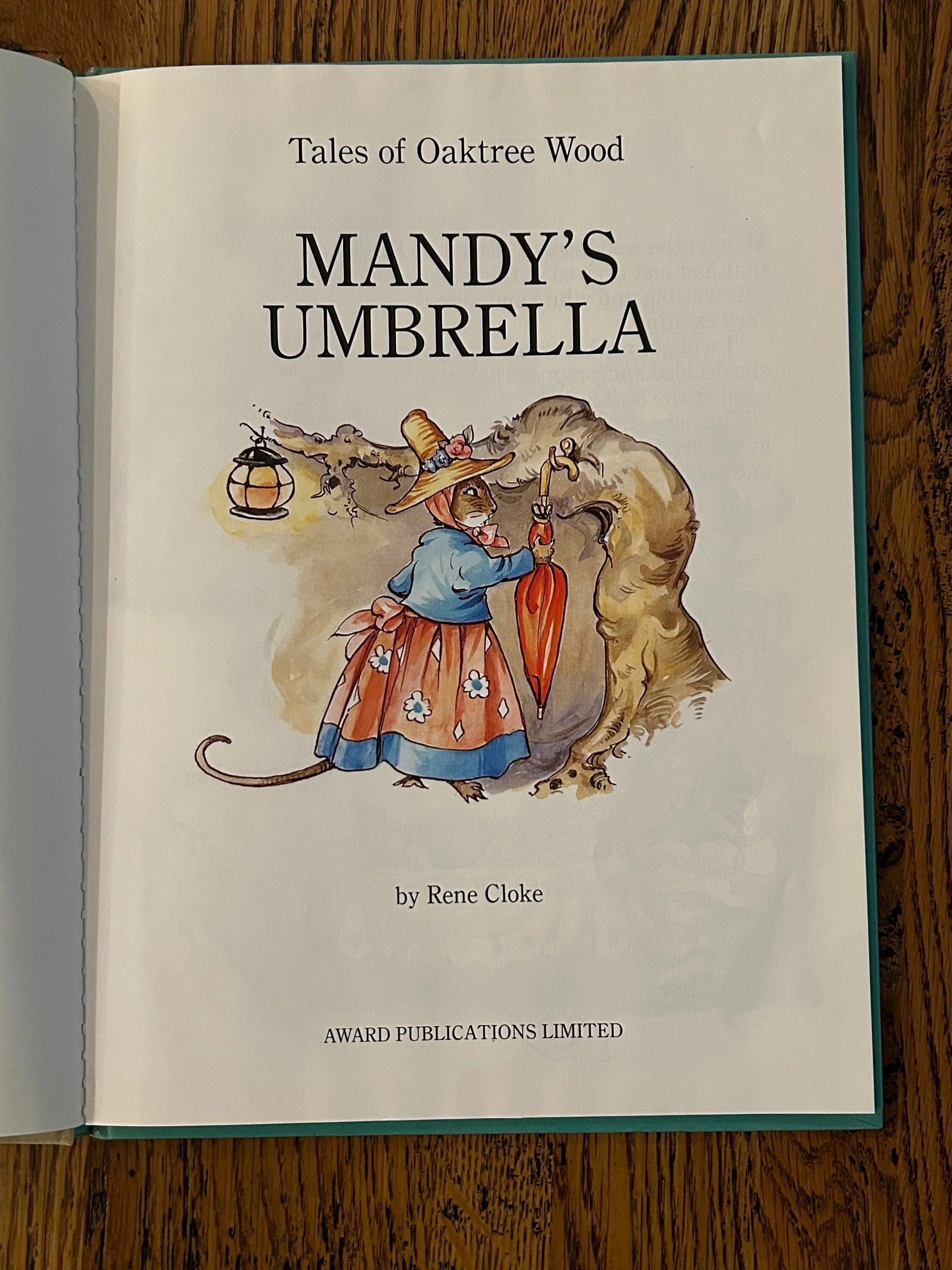 Inner title page with illustration of Mandy