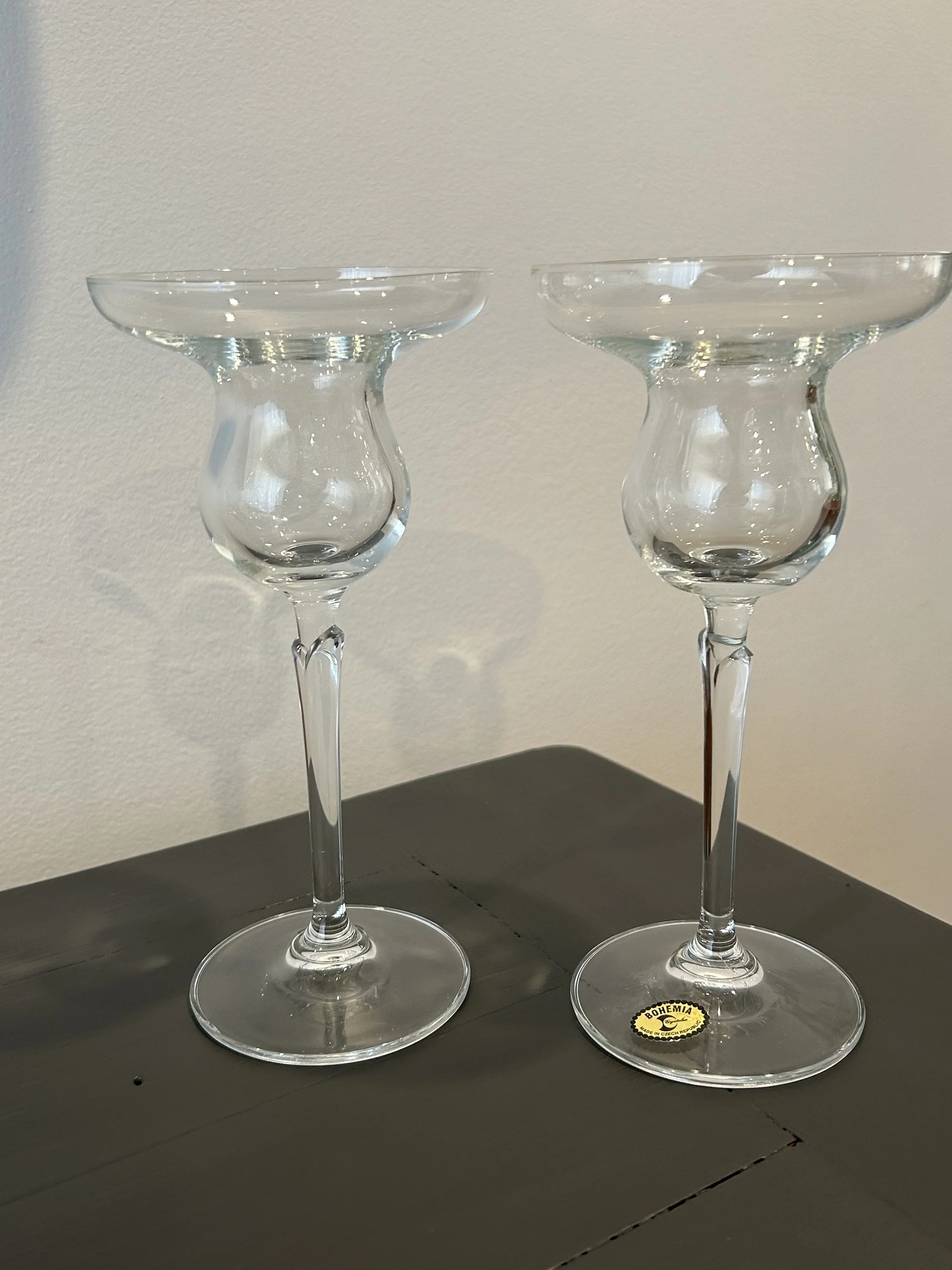 Bohemia Crystal Candlestick Holders | Brigitta Collection – Czech Republic (Set of 2)