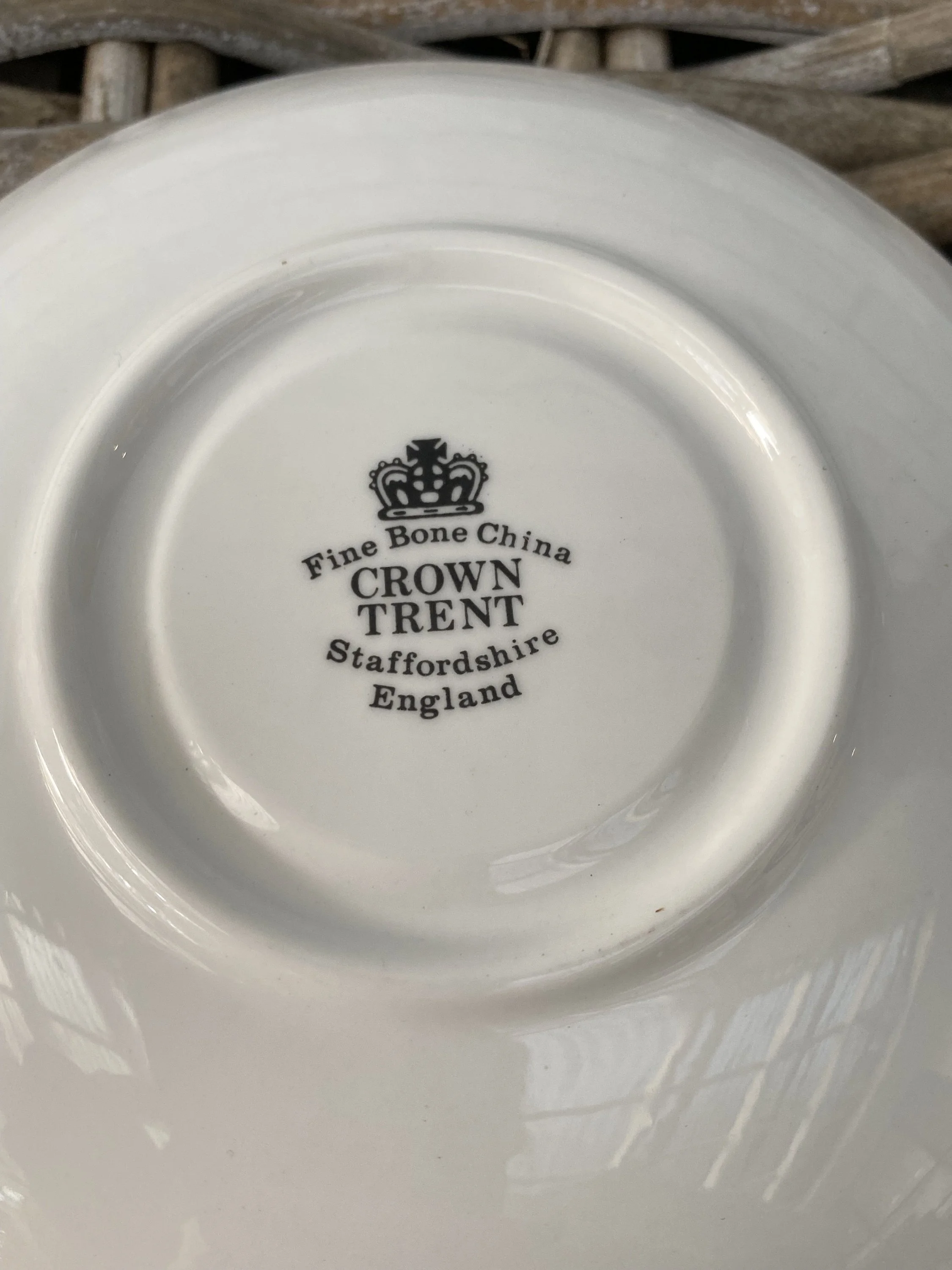 Maker’s mark on base: Crown Trent Staffordshire England