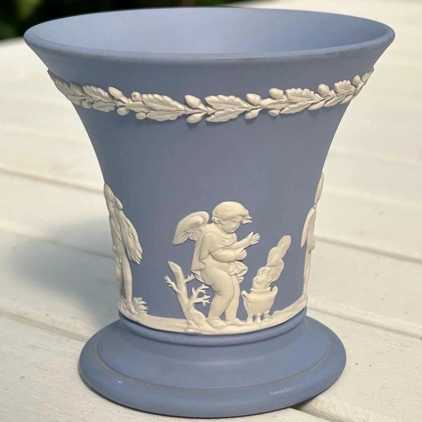 The classic "Wedgwood blue" Jasperware