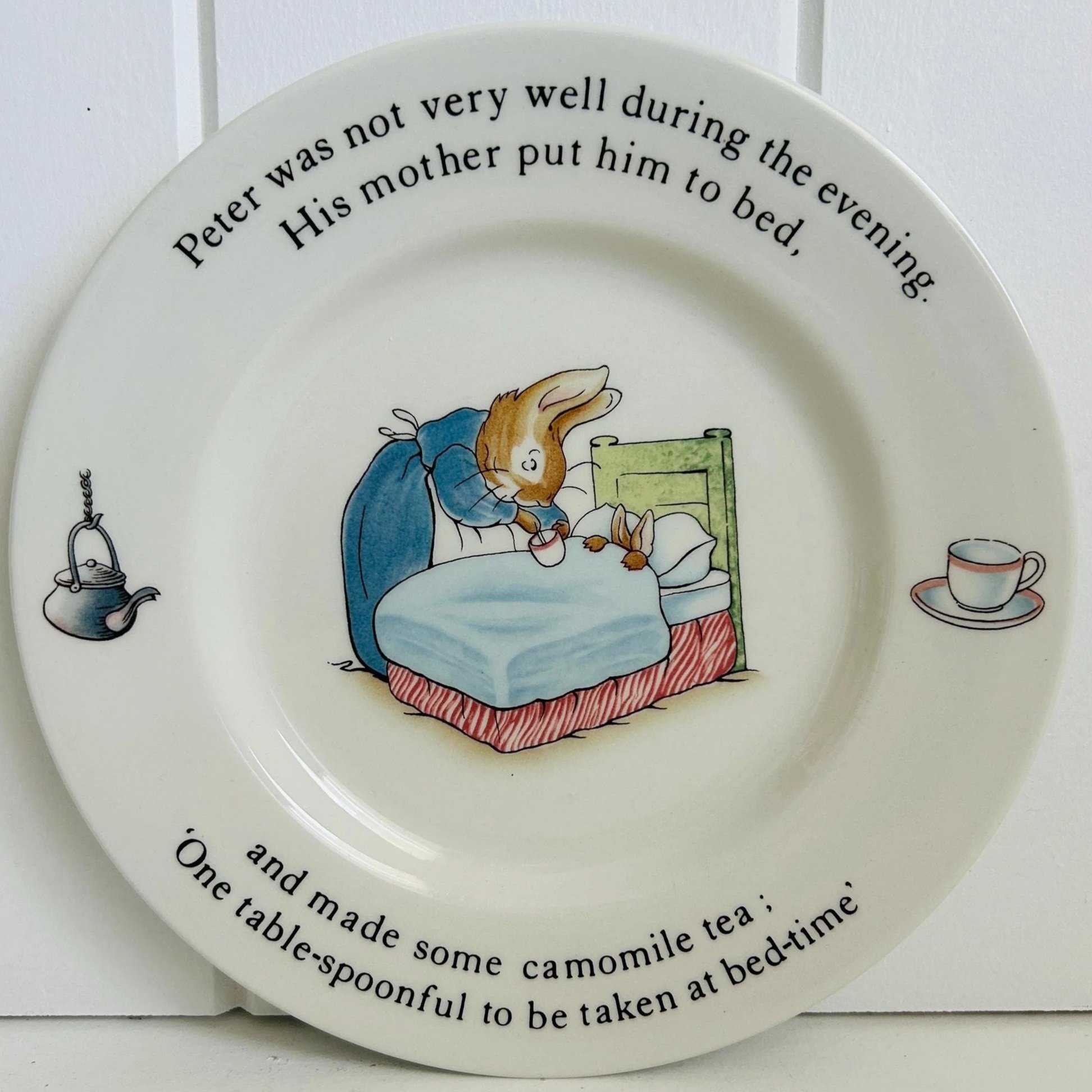 Wedgwood Peter Rabbit Plate - Camomile Tea Scene