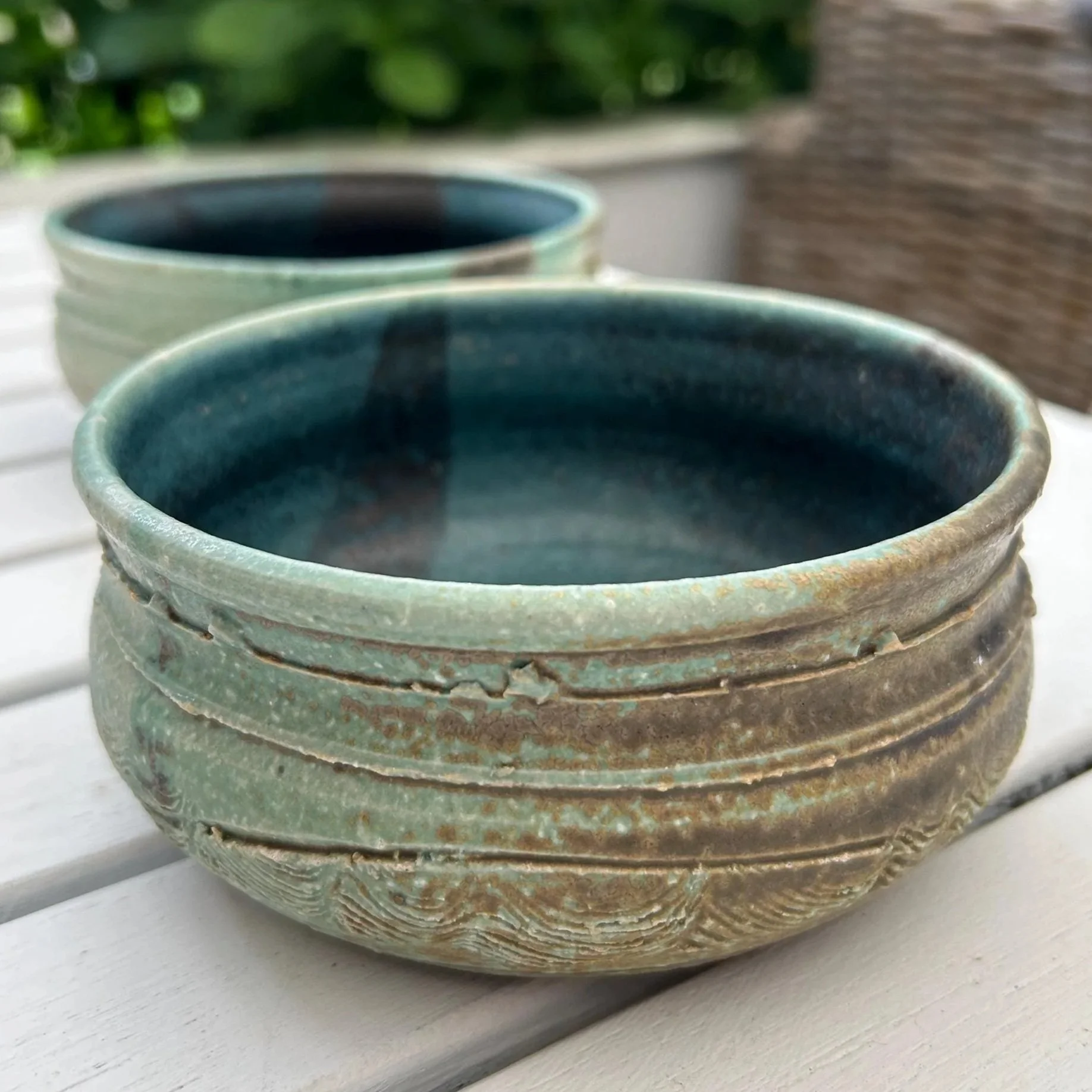 Billie Powell Handmade Bowls – Set of 2 | Rustic Tasmanian Studio Pottery