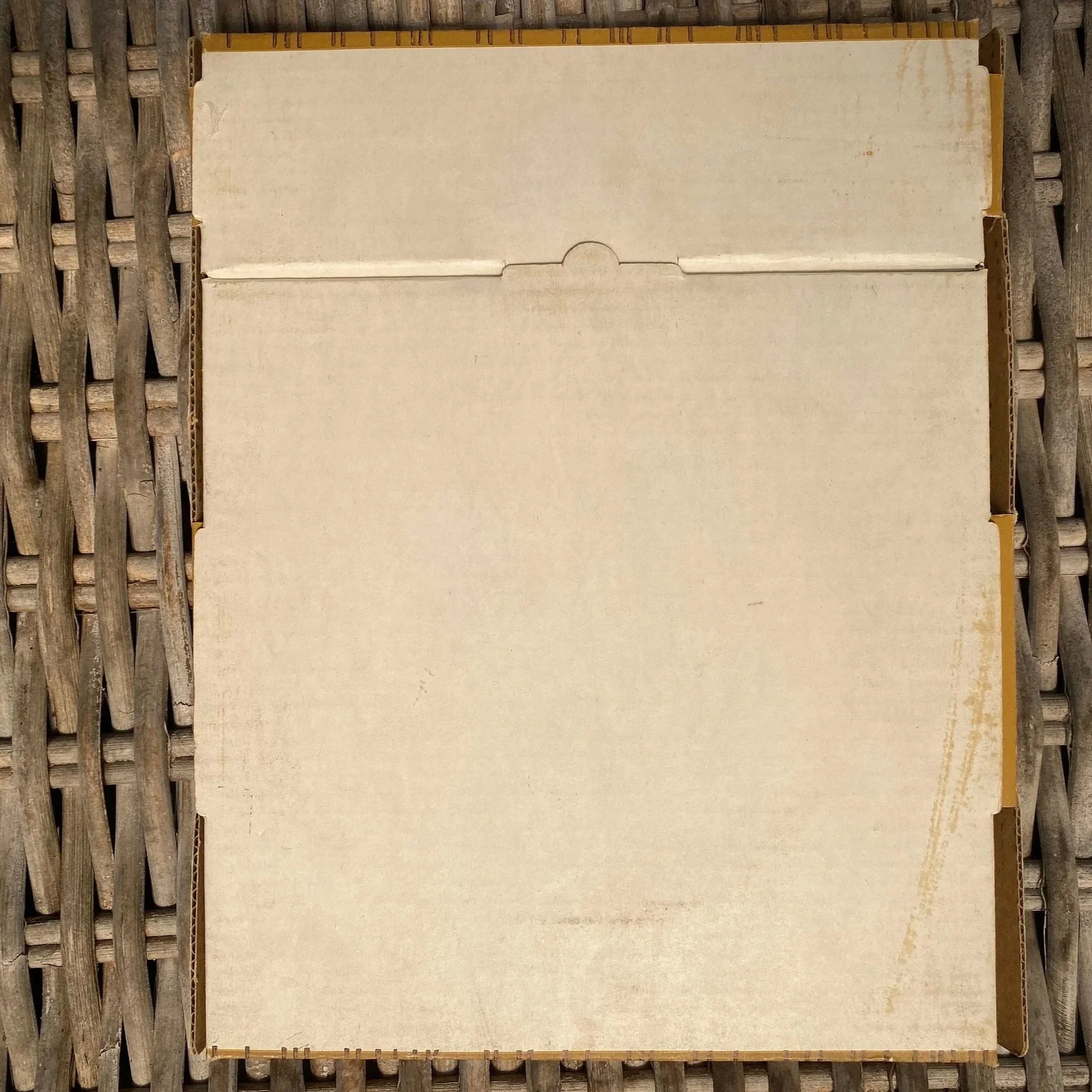 Original box showing age-related wear and tear