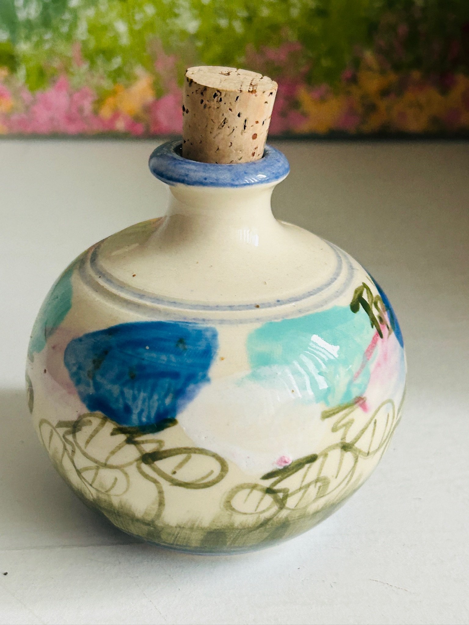 handpainted-ceramic-condiment-jar-cork-stopper-cycling-motif-11.jpg