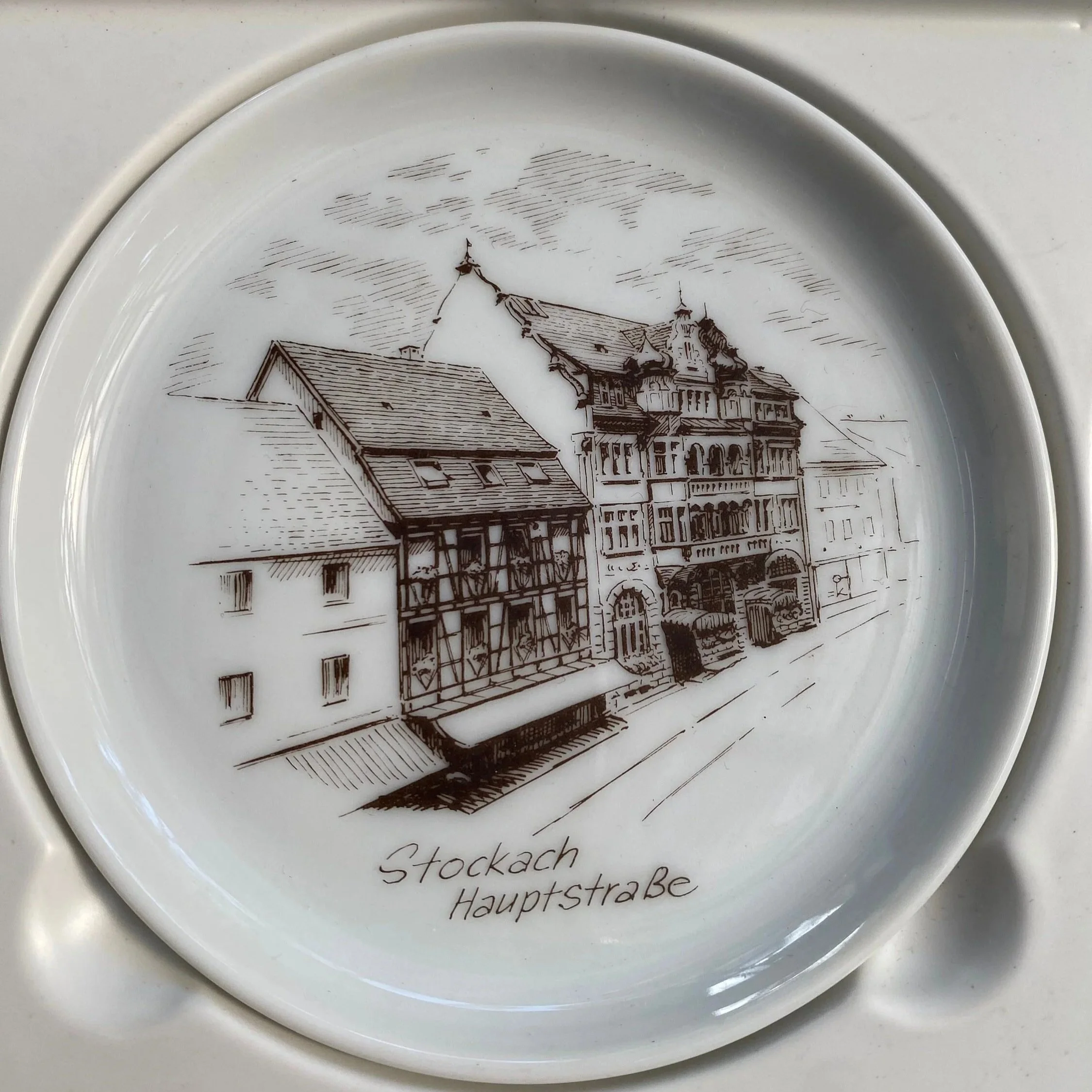 Stockach “Hauptstraße” plate showing classic street view