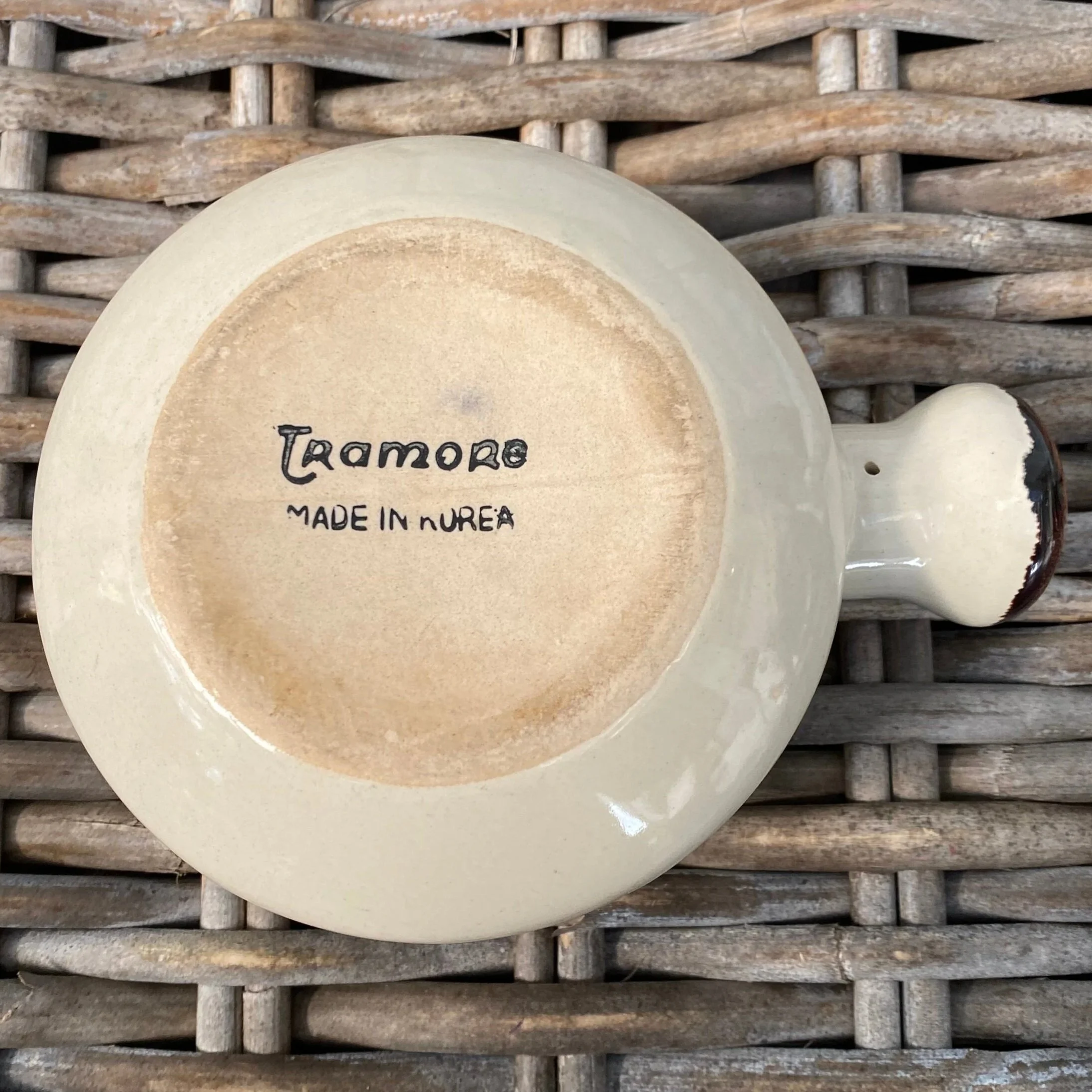 Base of JI Stonecrest bowl showing Tramore maker’s mark and Made in Korea stamp