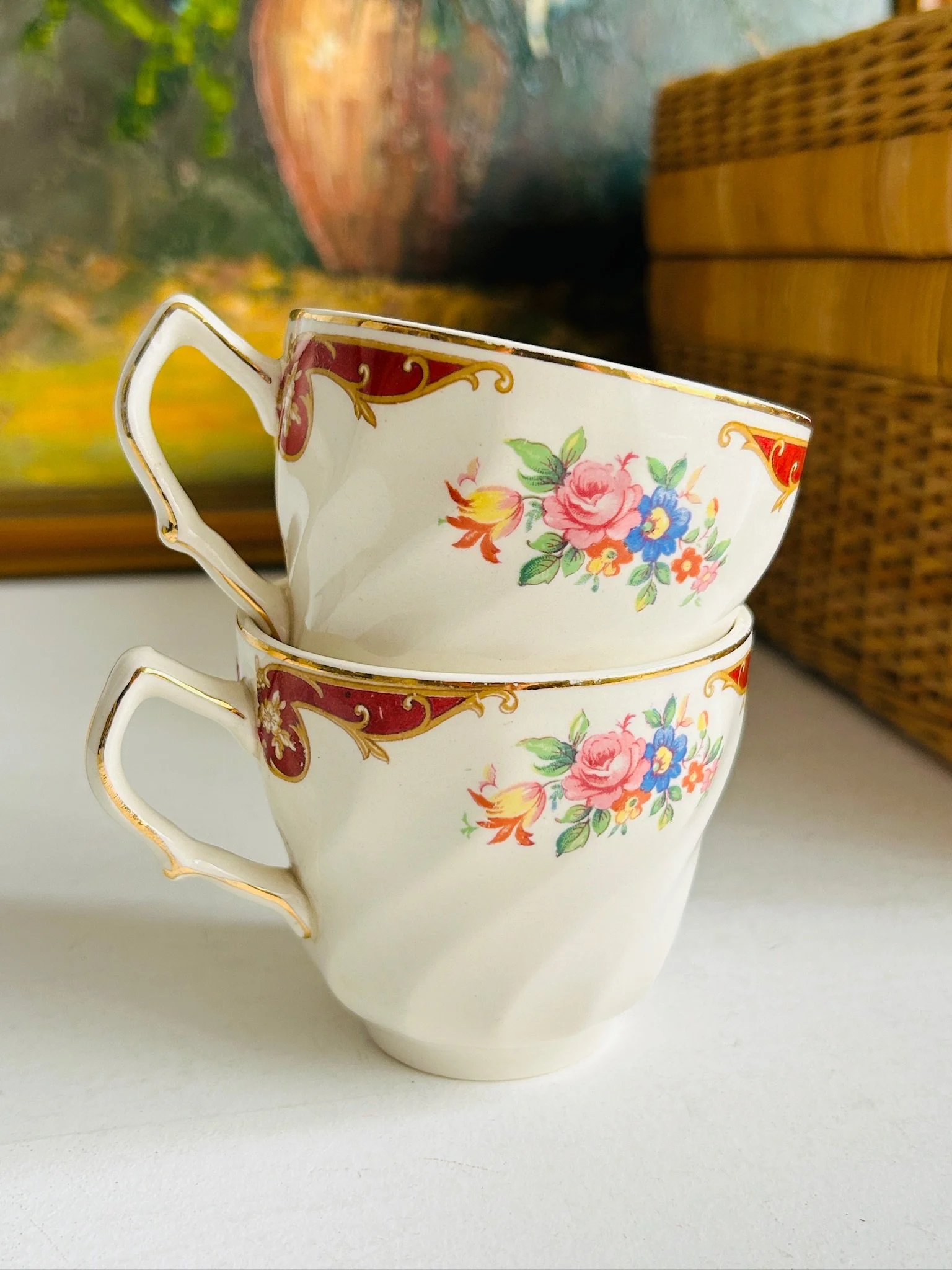 vintage-cream-bone-china-coffee-cups-rose-bouquet-burgundy-gold-trim-pair-21.jpg