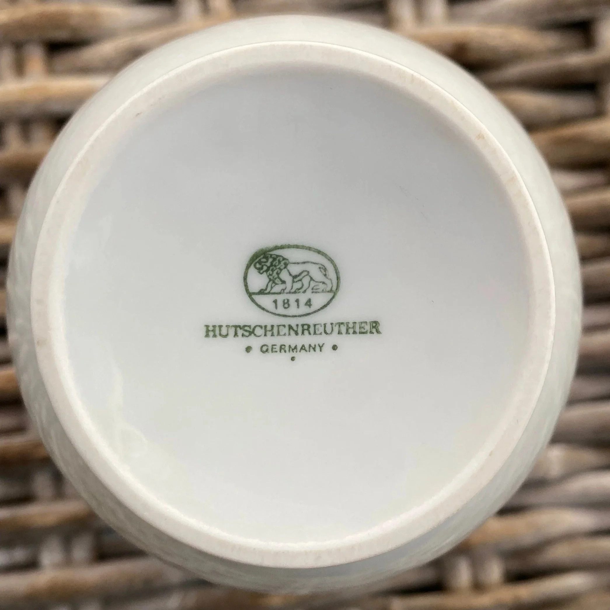 Maker’s mark on the base – “Hutschenreuther Germany” with lion and tree emblem