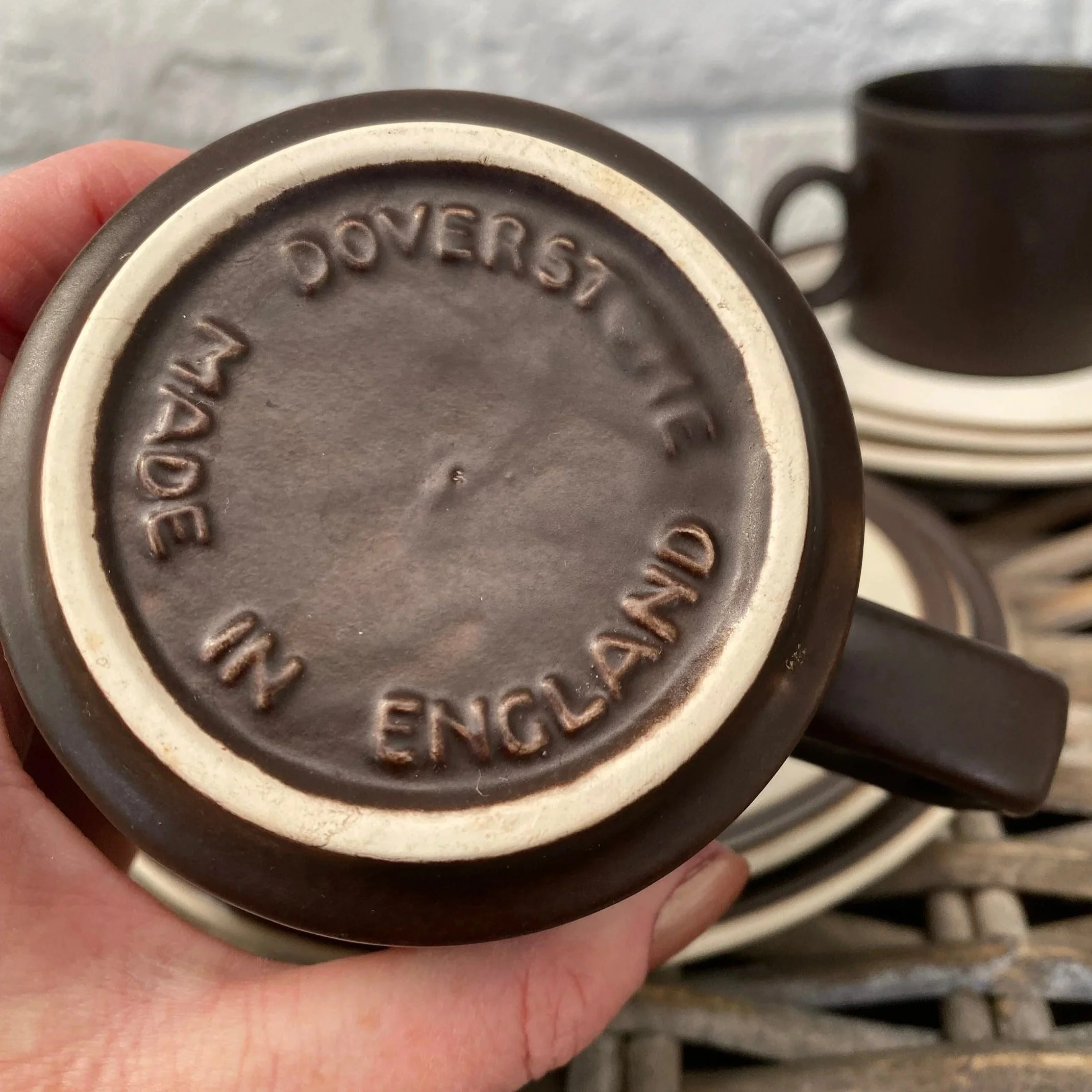 Mug base with “Made in England Doverstone” imprint