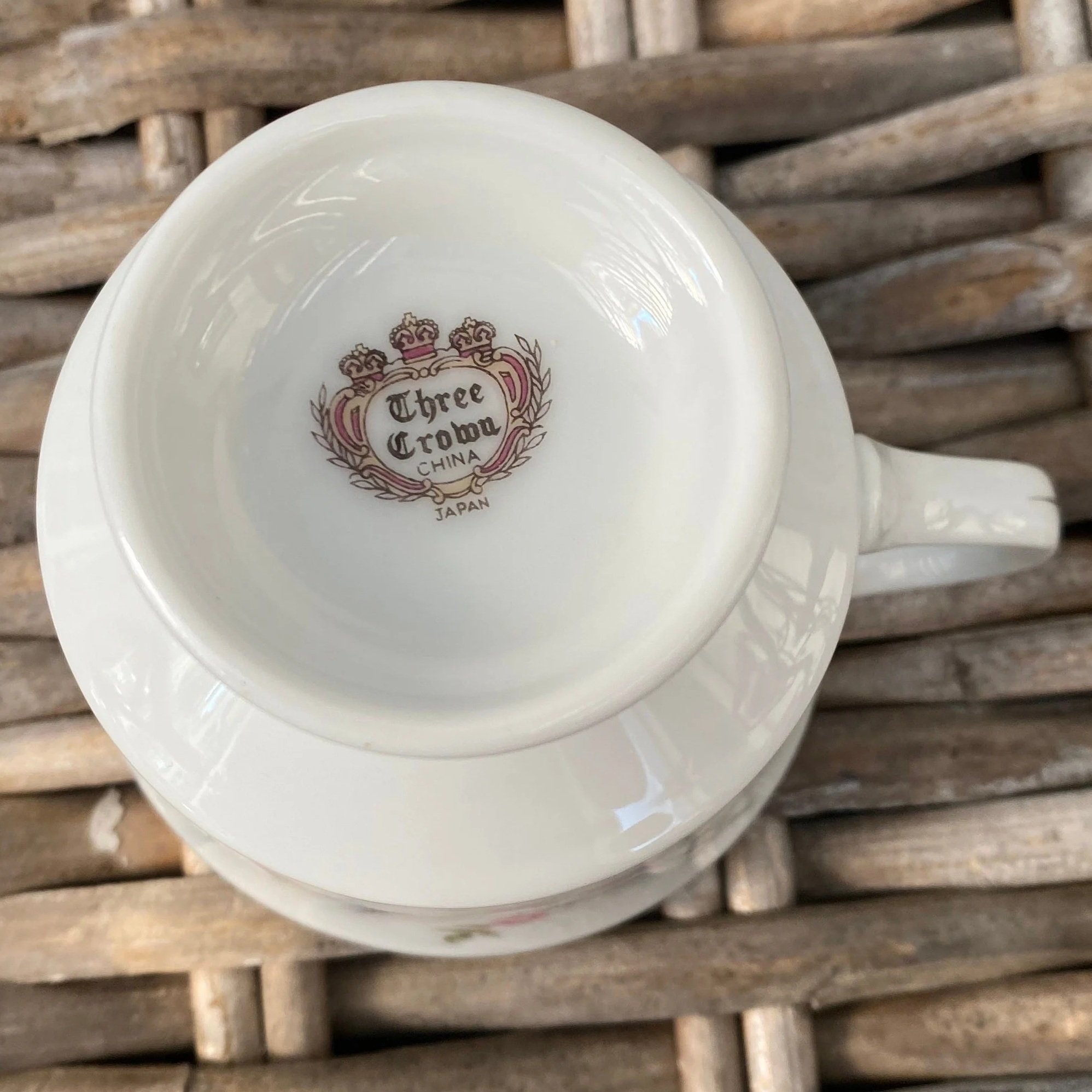 Underside of teacup showing maker’s stamp