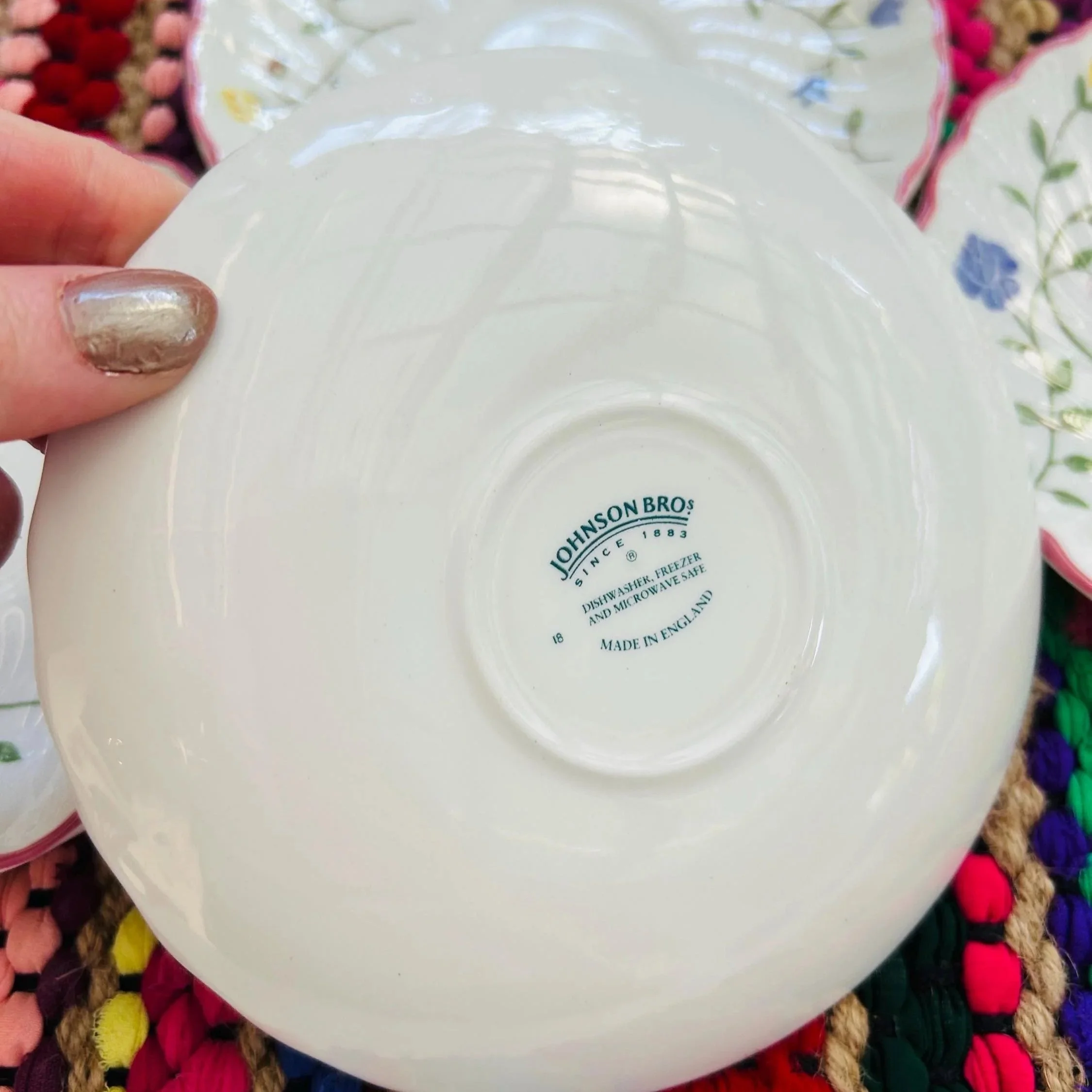 Underside showing “England 1883” backstamp