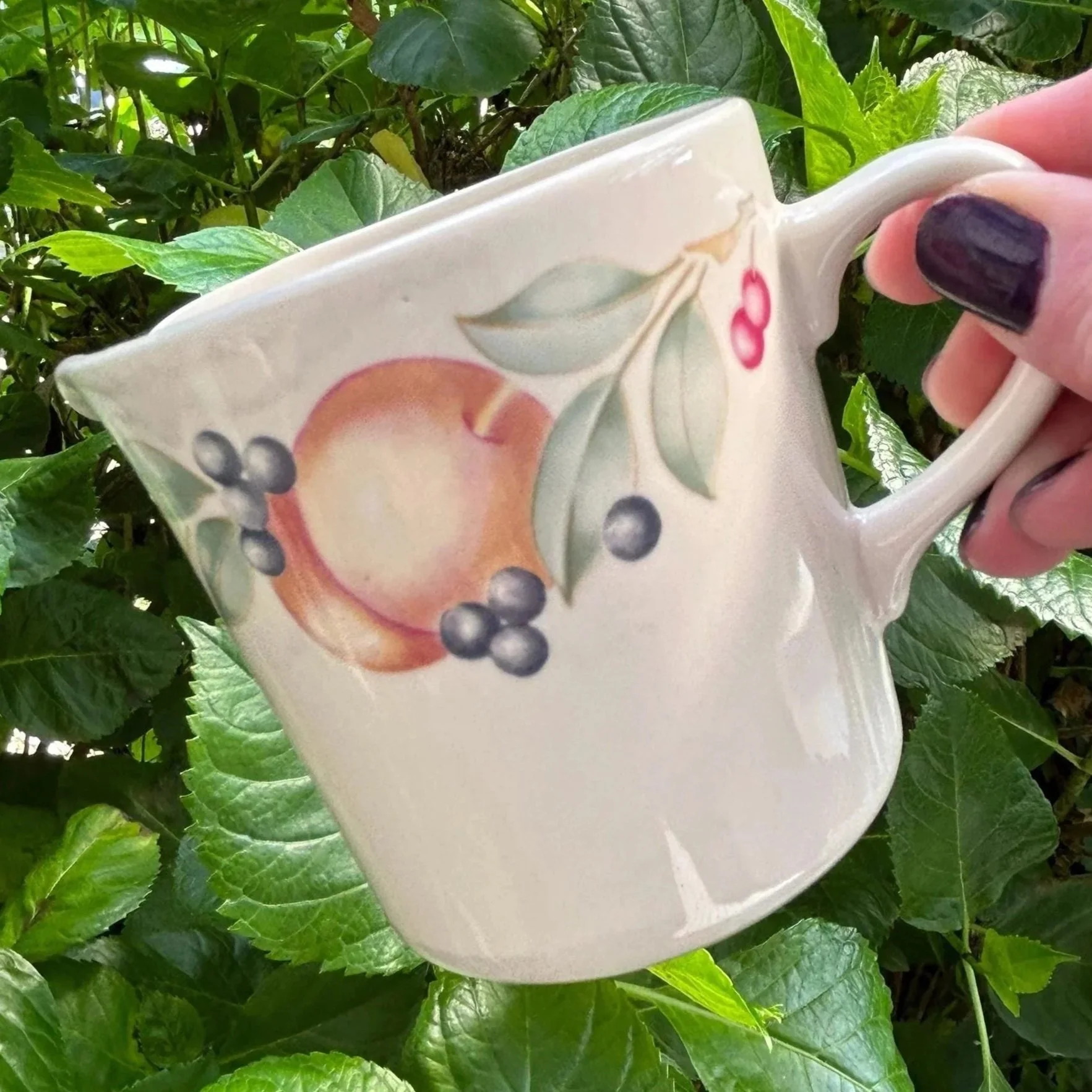 Corelle | Corning |  "Abundance" | Creamer | Vintage Fruit Design | Farmhouse Kitchen Décor | Replacement piece