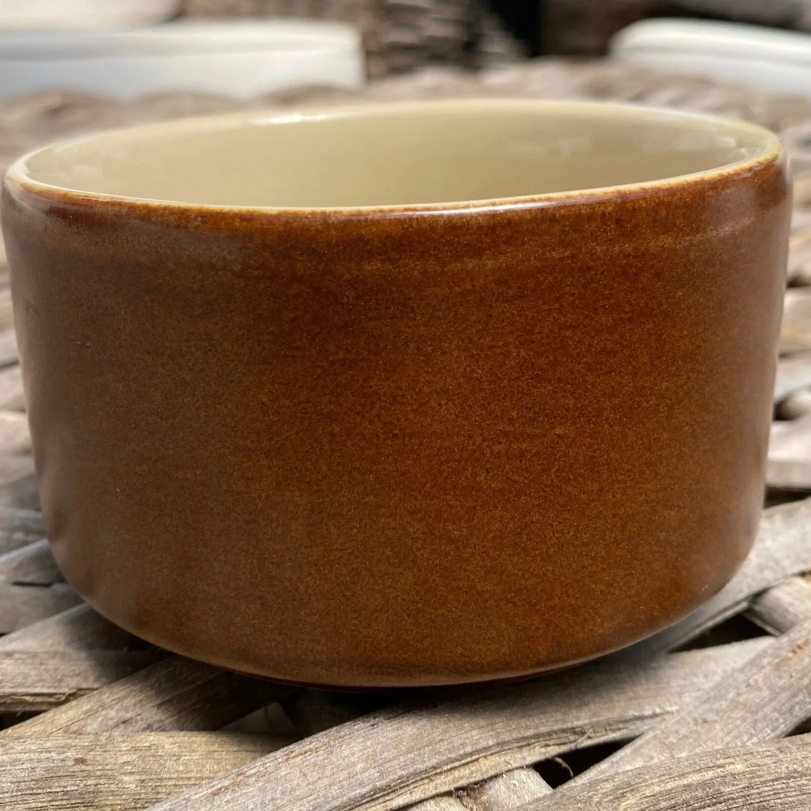 Side angle shot showing full body and rim shape