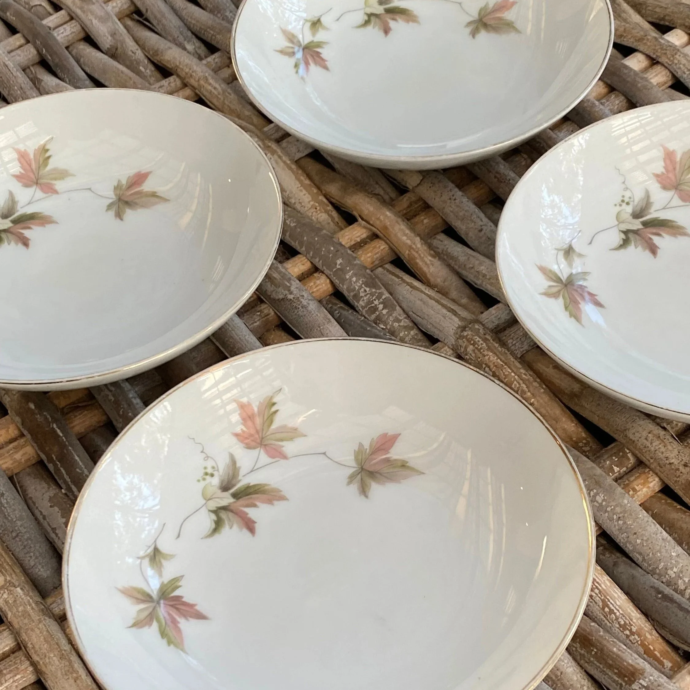 Angled top-down view showing all four plates together