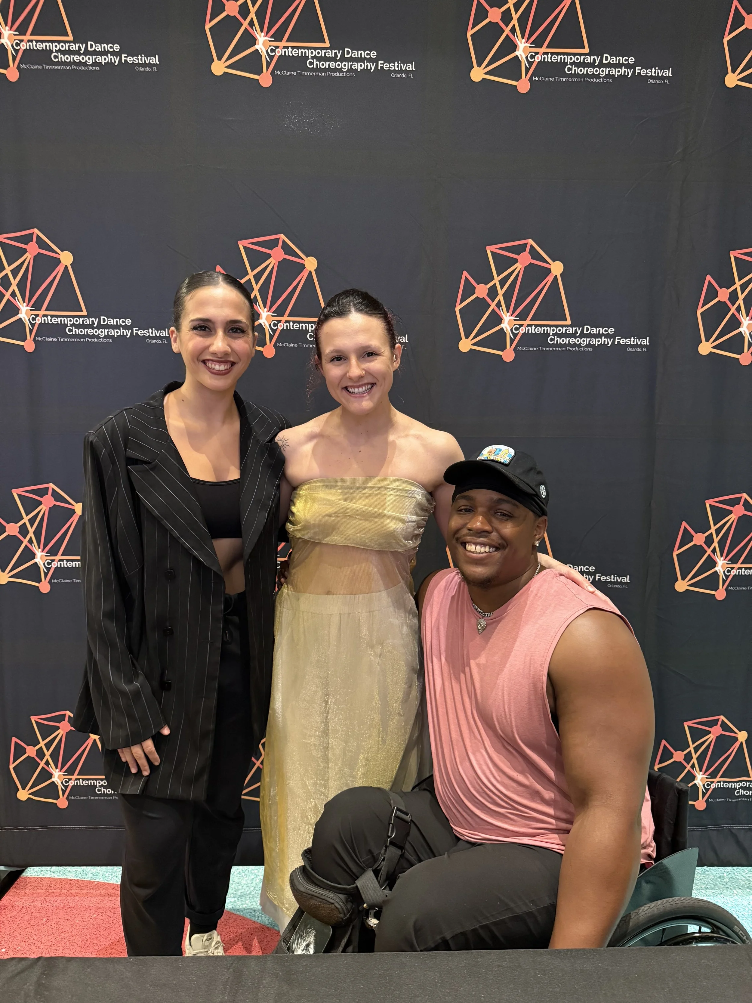 CDCFest 2025 with my stunning artists, Annette Ellis and DeMarco Sleeper, who traveled with me to assist in setting my newest work, "touched by ghosts". 