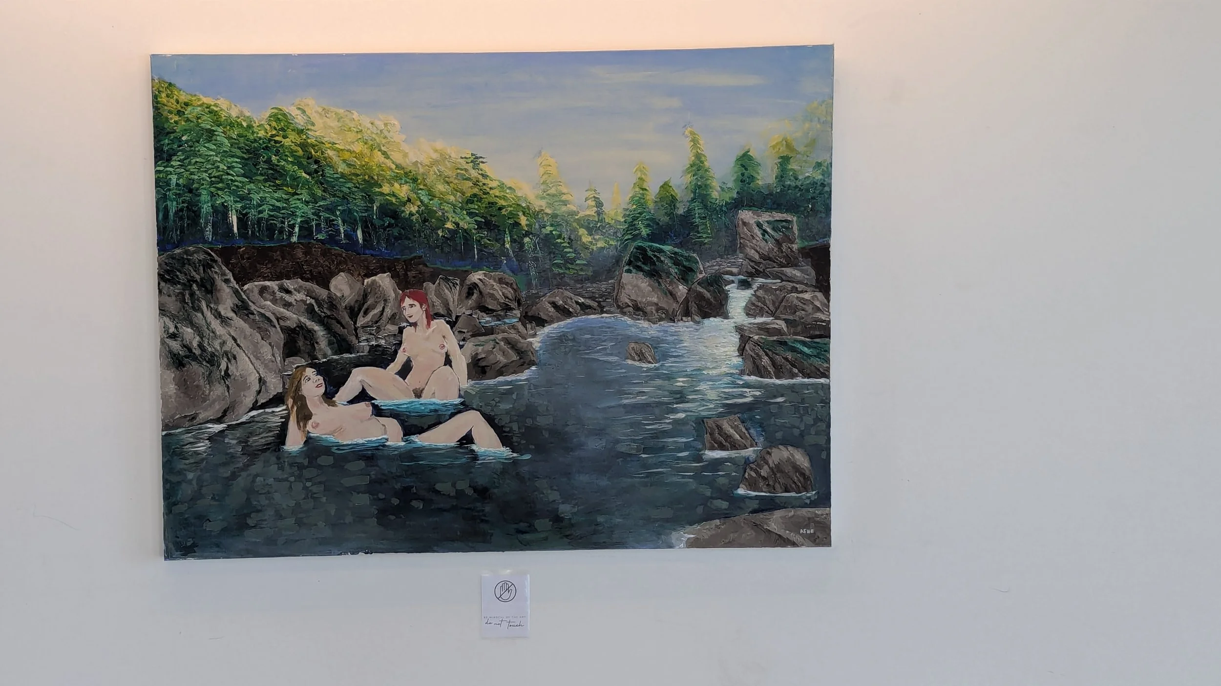 "Bathers, Keene Valley NY" in situ, March 2025. 