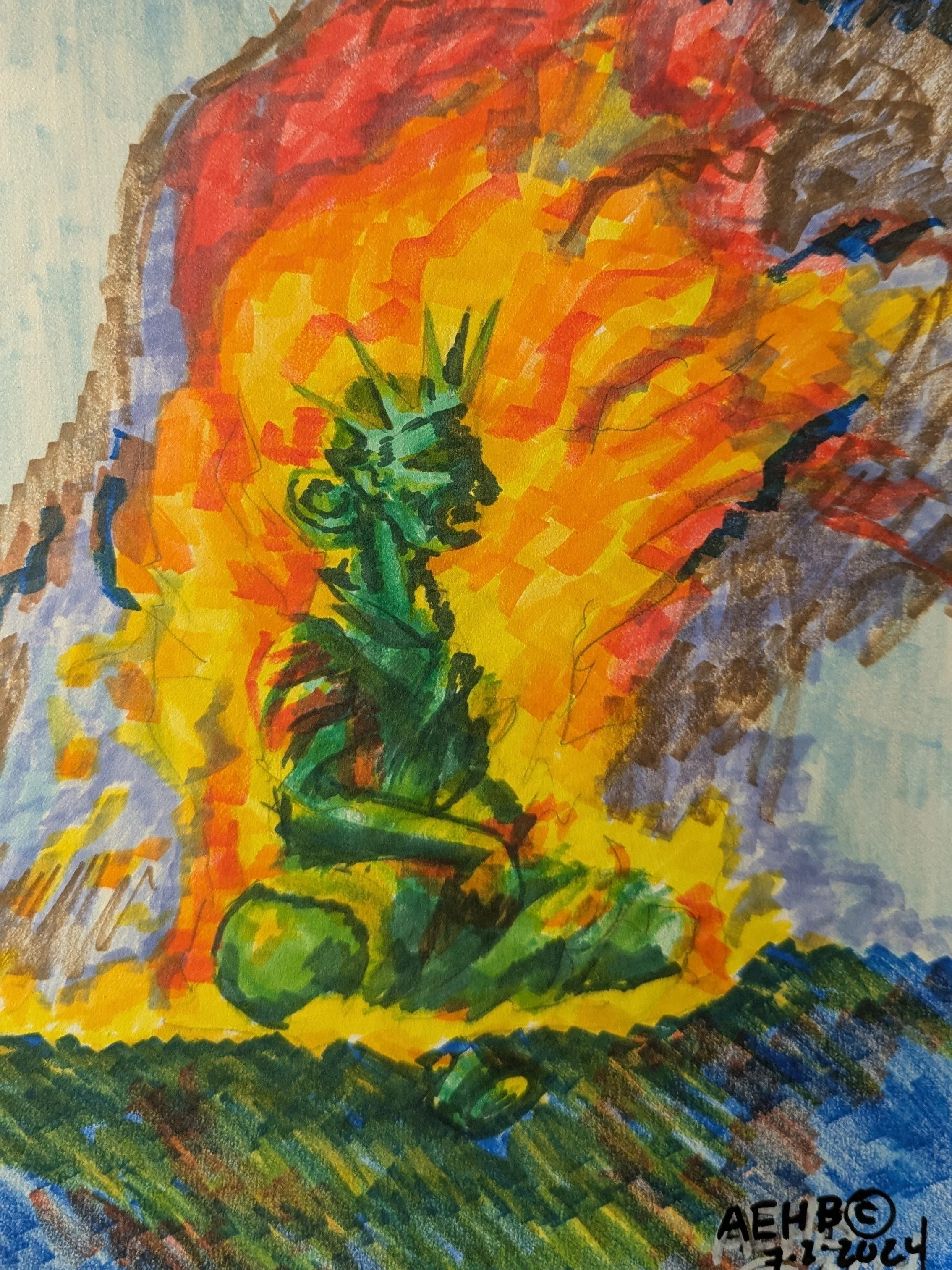 "The Moment" sketch print