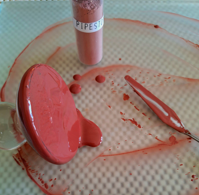 Natural Watercolor paint making demonstration