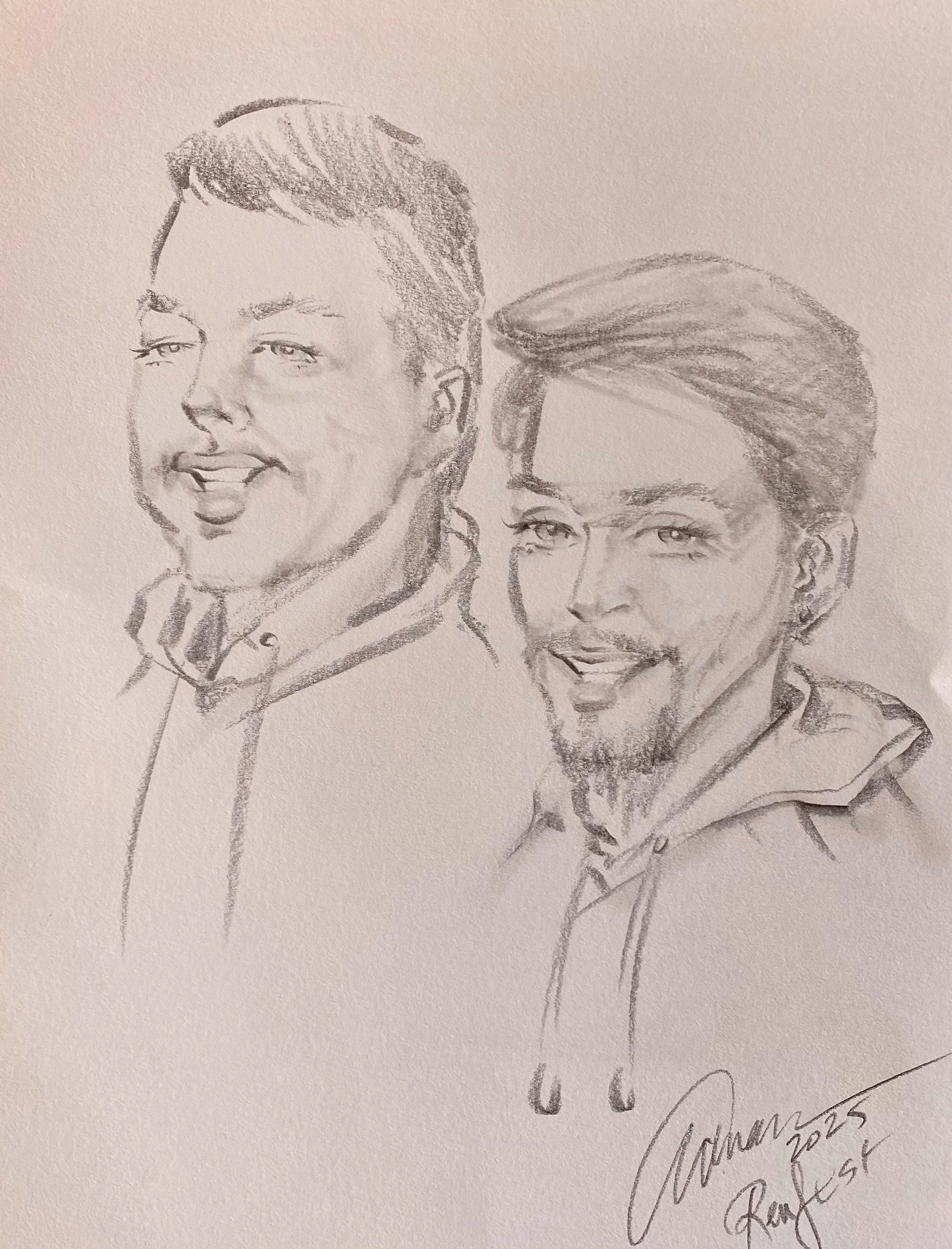 Portrait Drawing with Adnan 