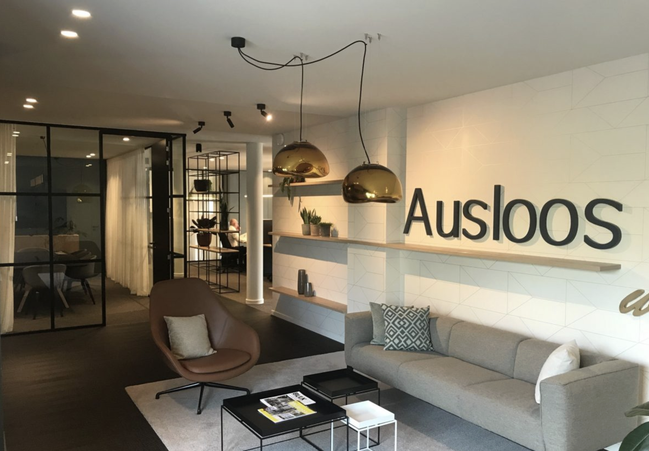 Ausloos Verpakkingstechniek reception area, Aarschot Belgium