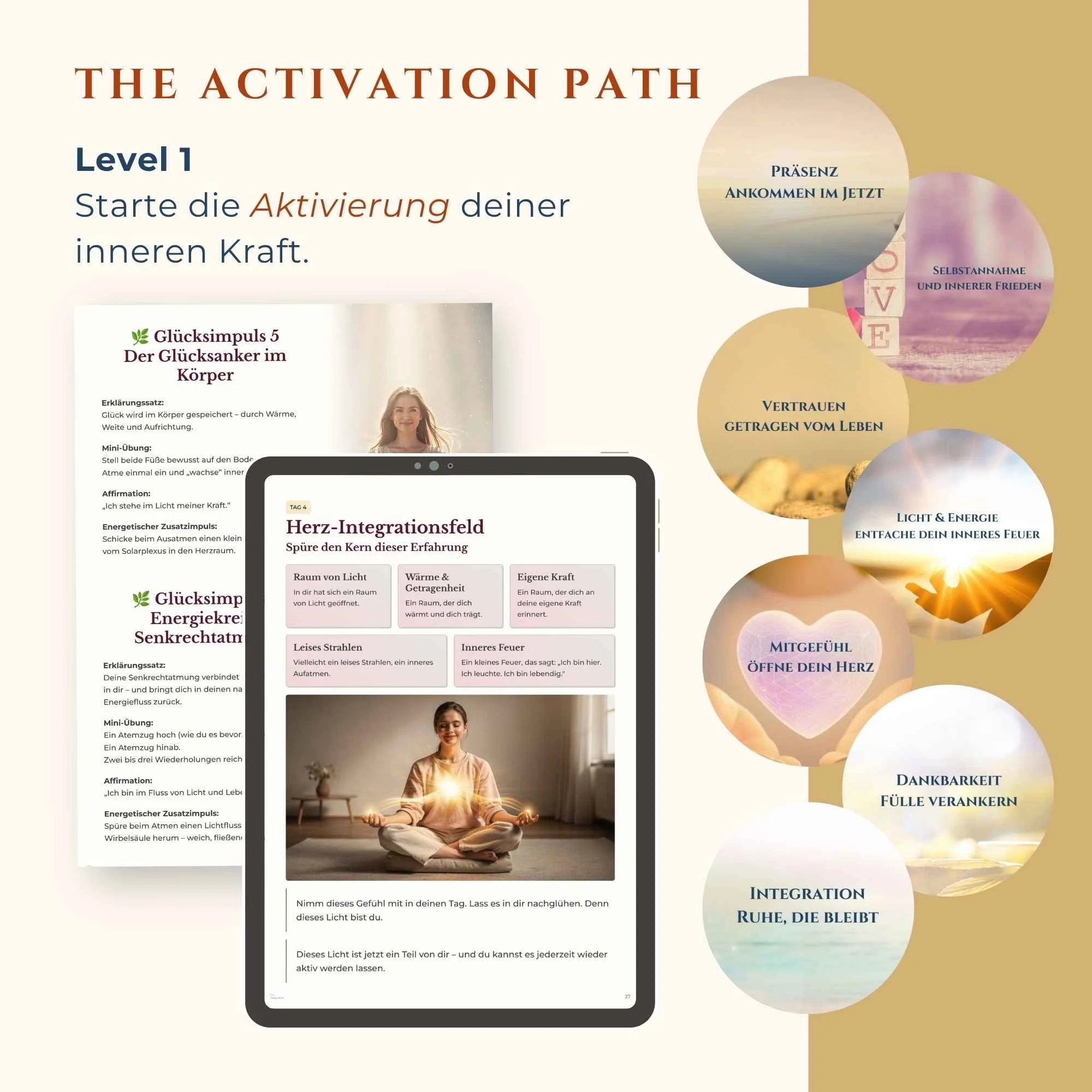 Innere Kraft aktivieren: The Activation Path Level 1 – 7 Meditationen & EBook (47,00 €)
