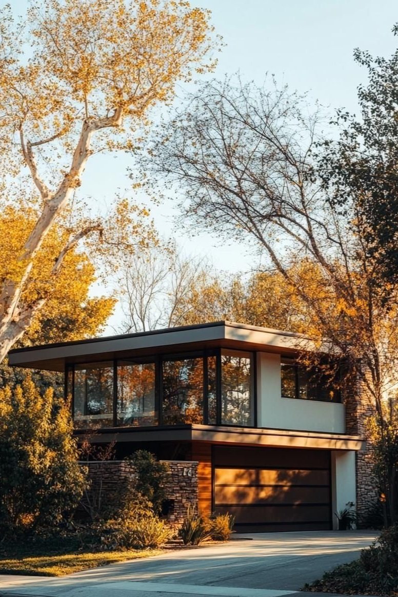 austin texas house in woods mid century modern steven manicom