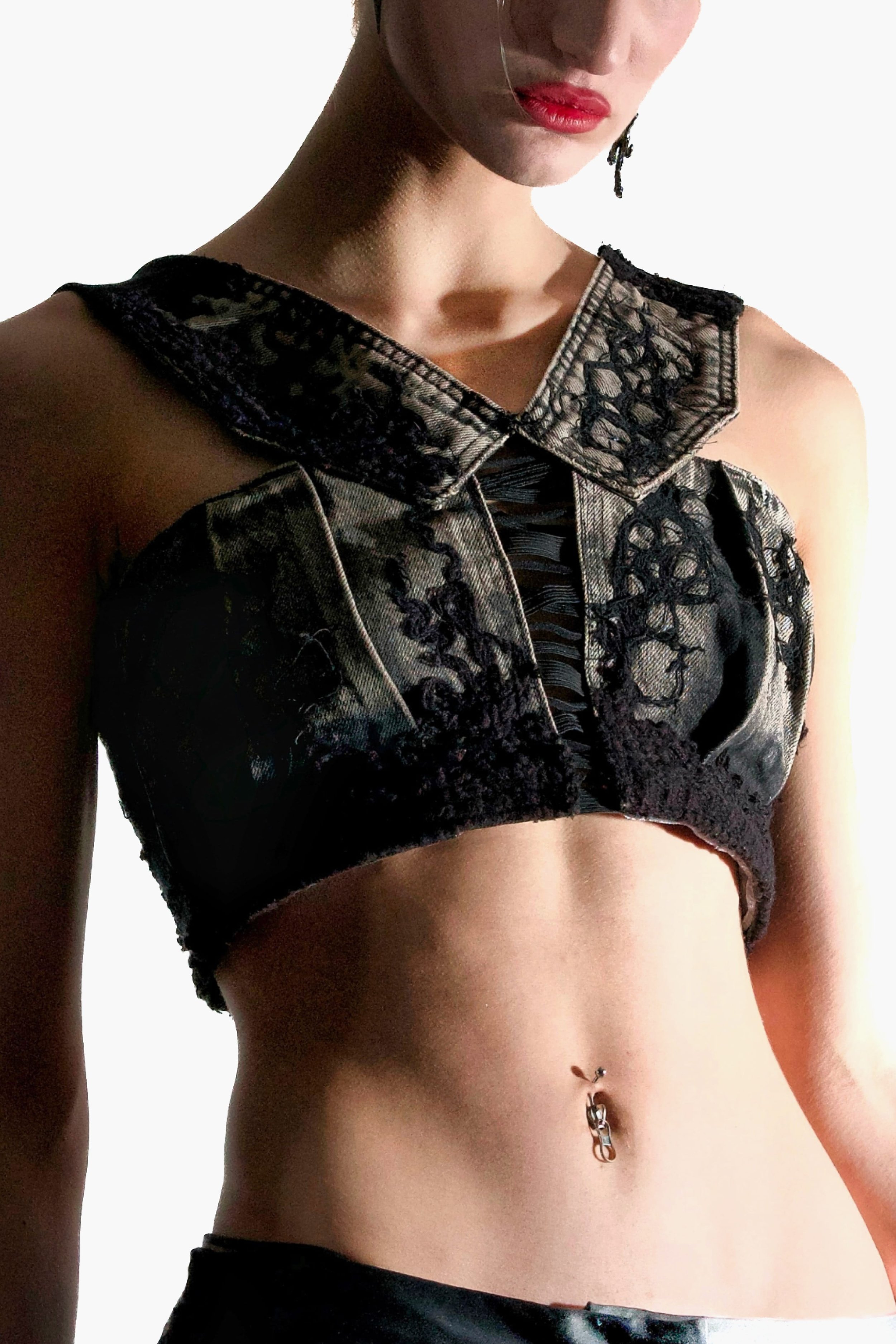 Embroidered Gothic Corset